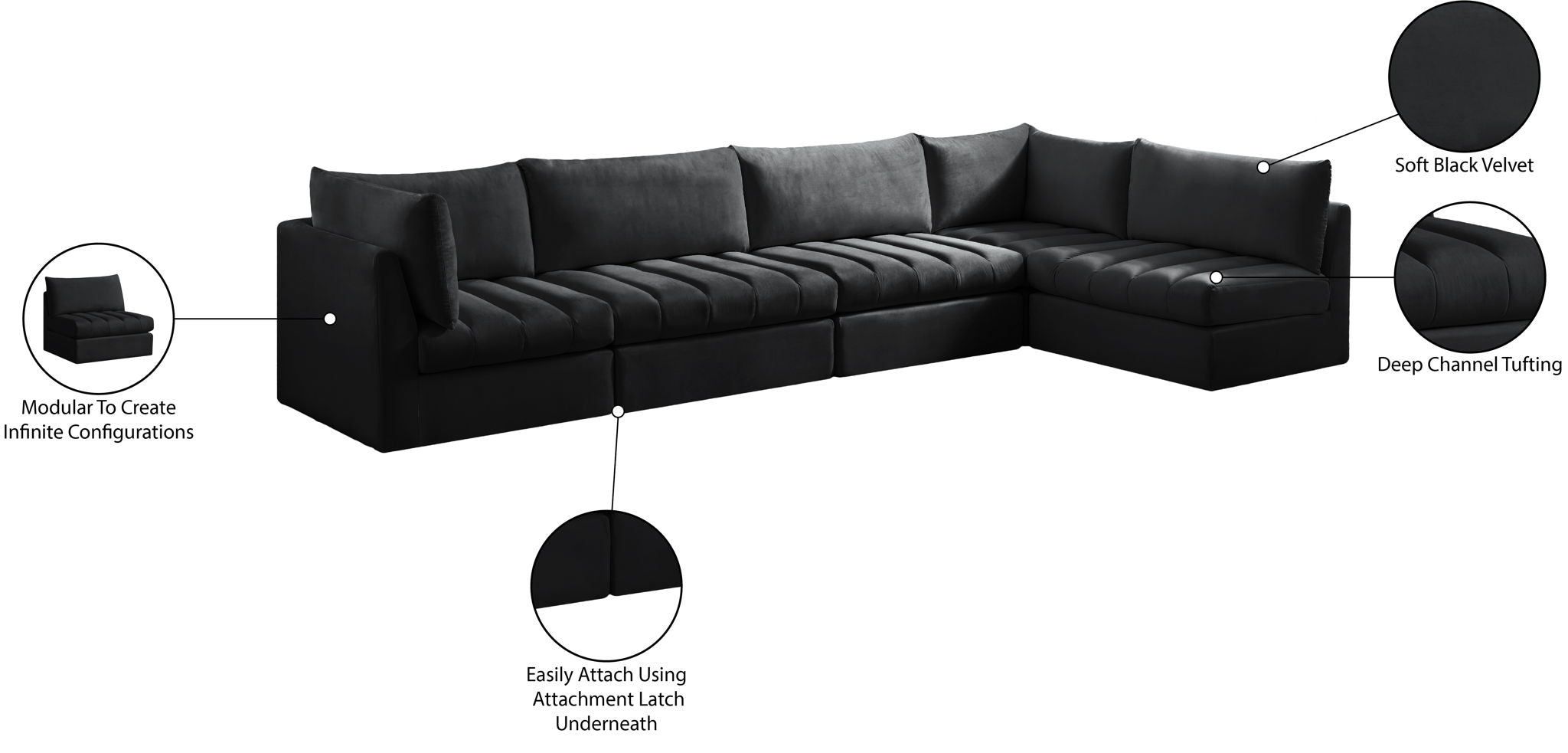 Jacob - 5 Pc. Modular Sectional