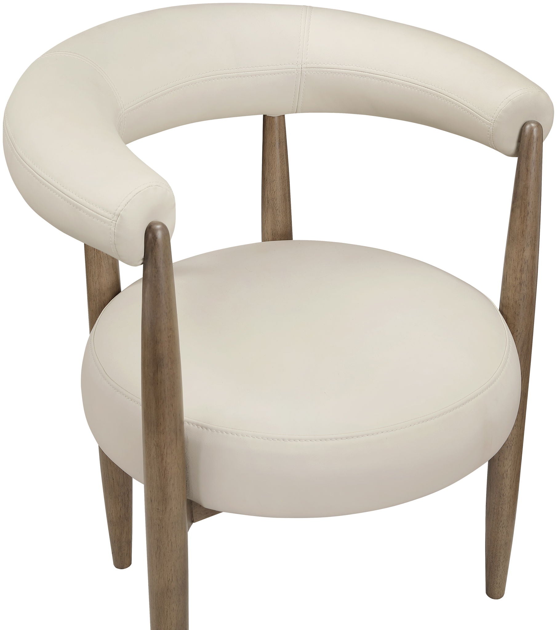 Sable - Vegan Leather Upholstered Dining Chair (Set of 2) - Brown Base