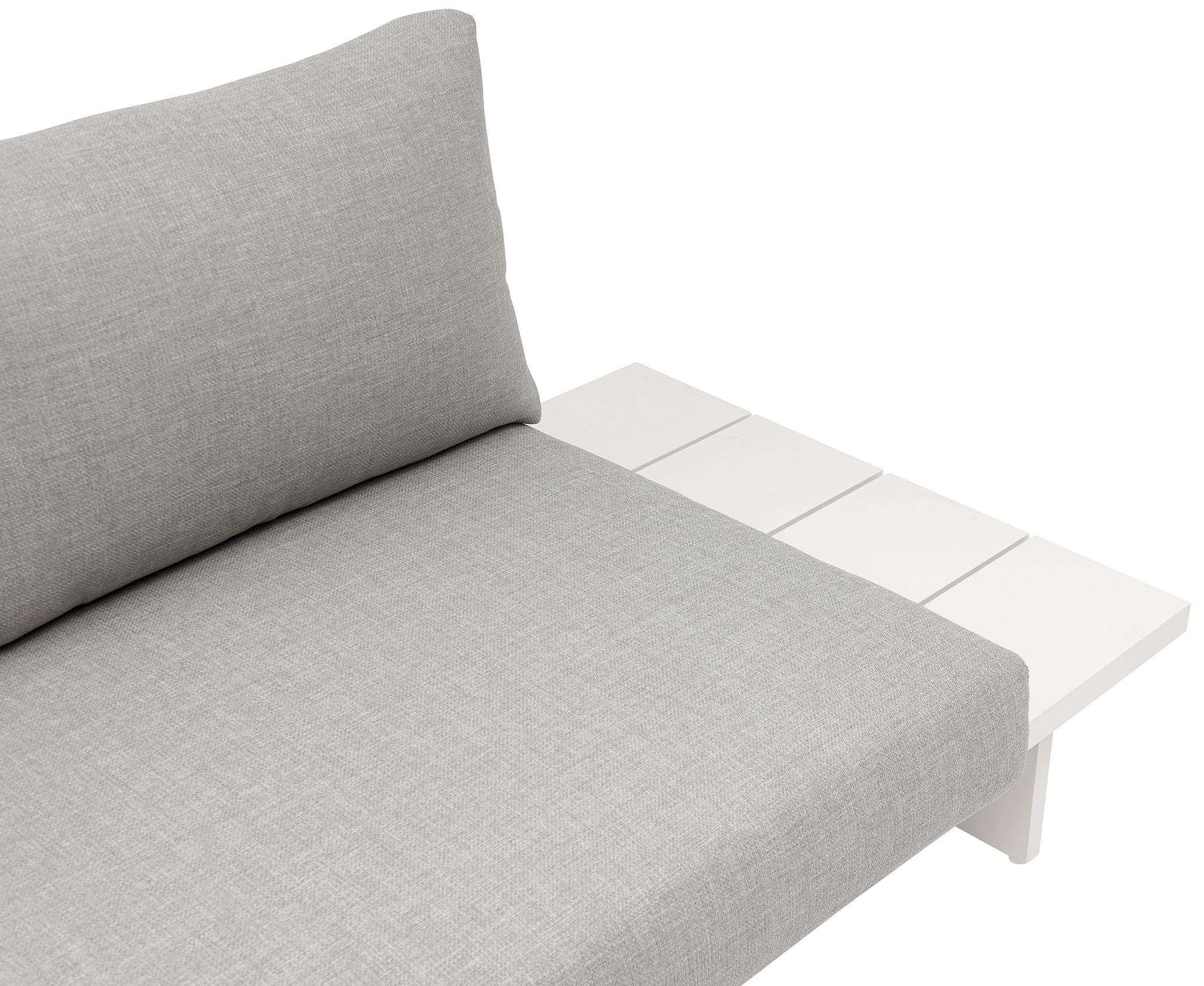 Maldives - 6 Piece Water Resistant Outdoor Patio Modular Sectional With White Base