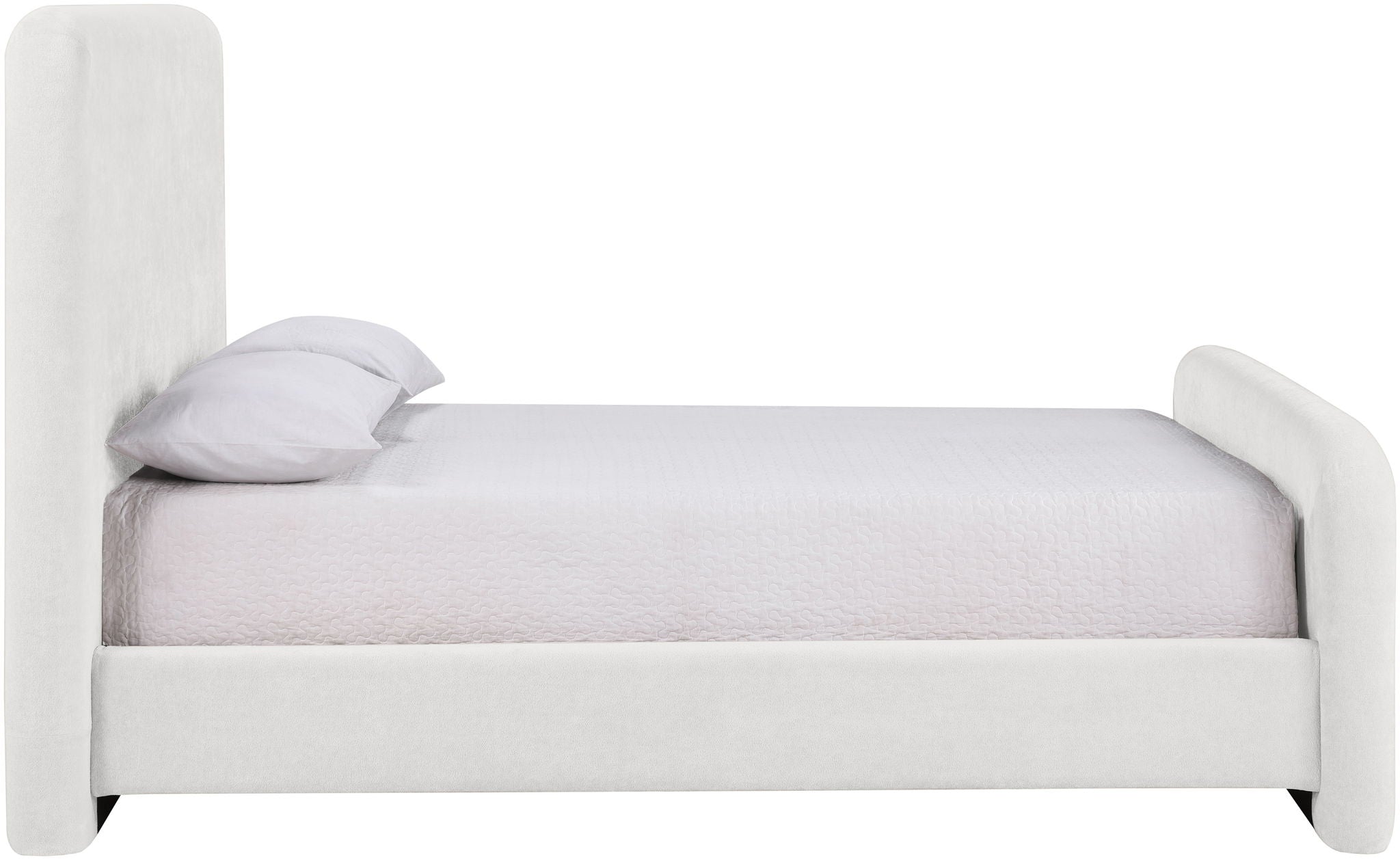 Fira - Chenille Fabric Upholstered Bed