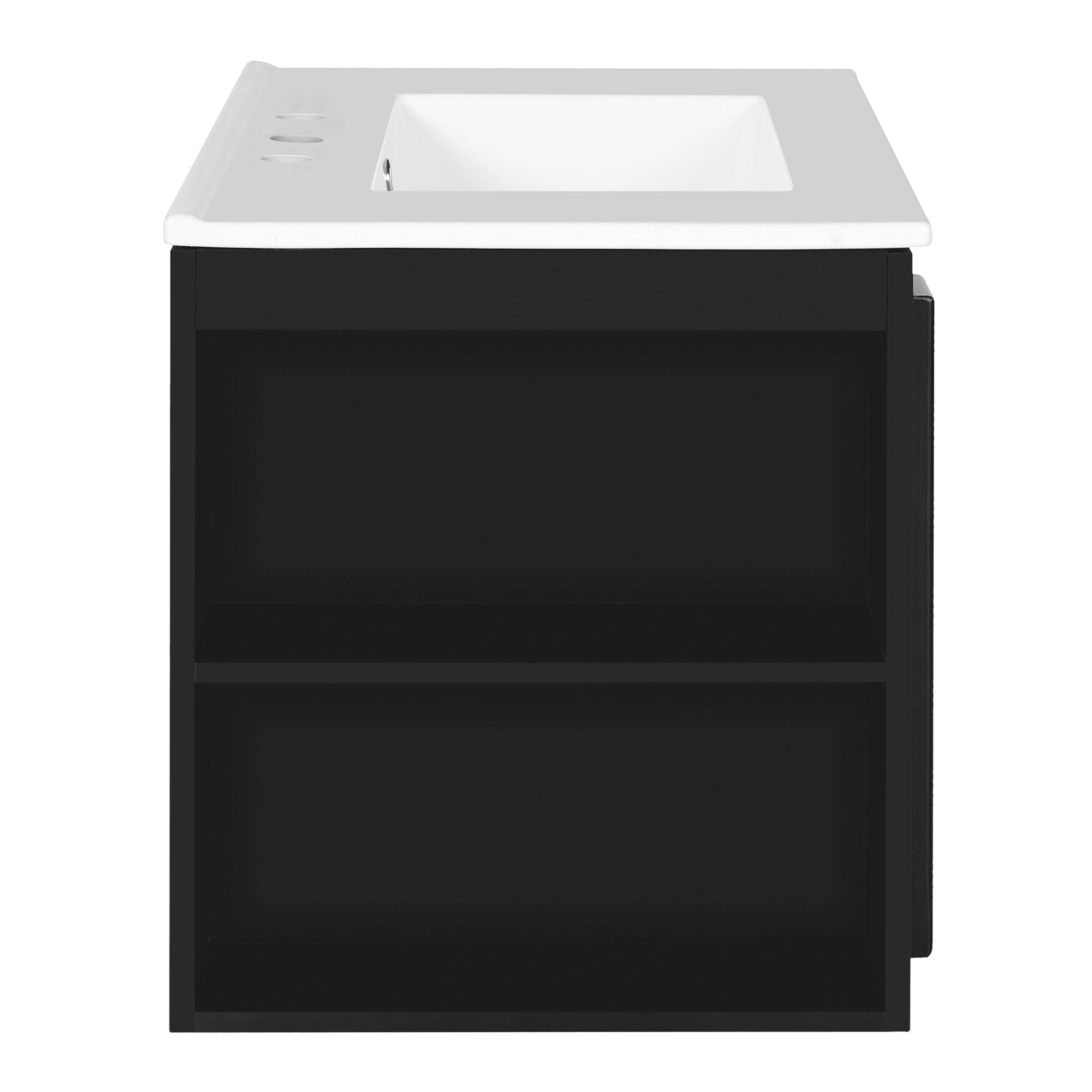 Wall Mounted Bathroom Vanity With 2 Drawers, Sink, Floating Storage Unit