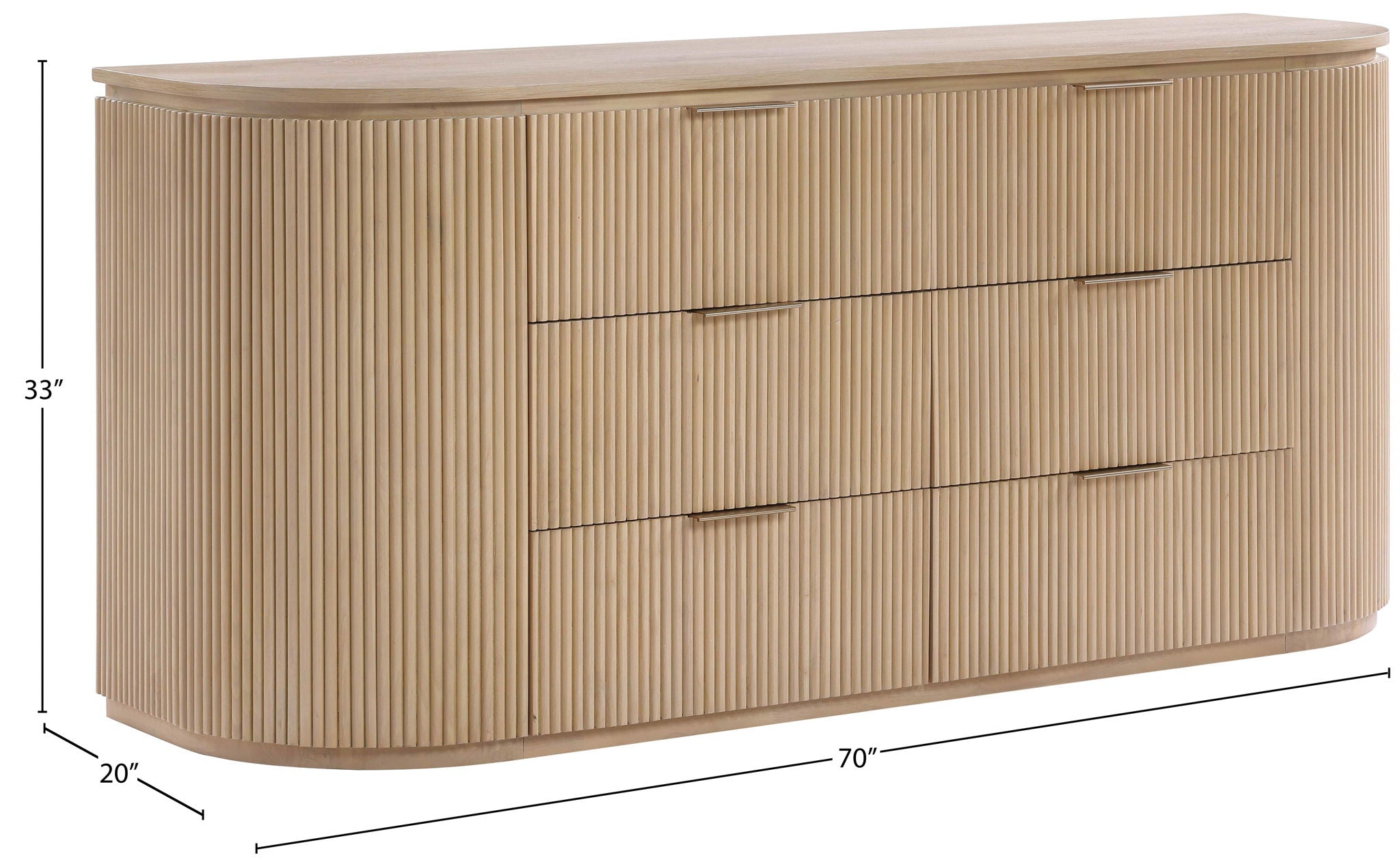 Astrid - Solid Wood And Oak Veneer Dresser