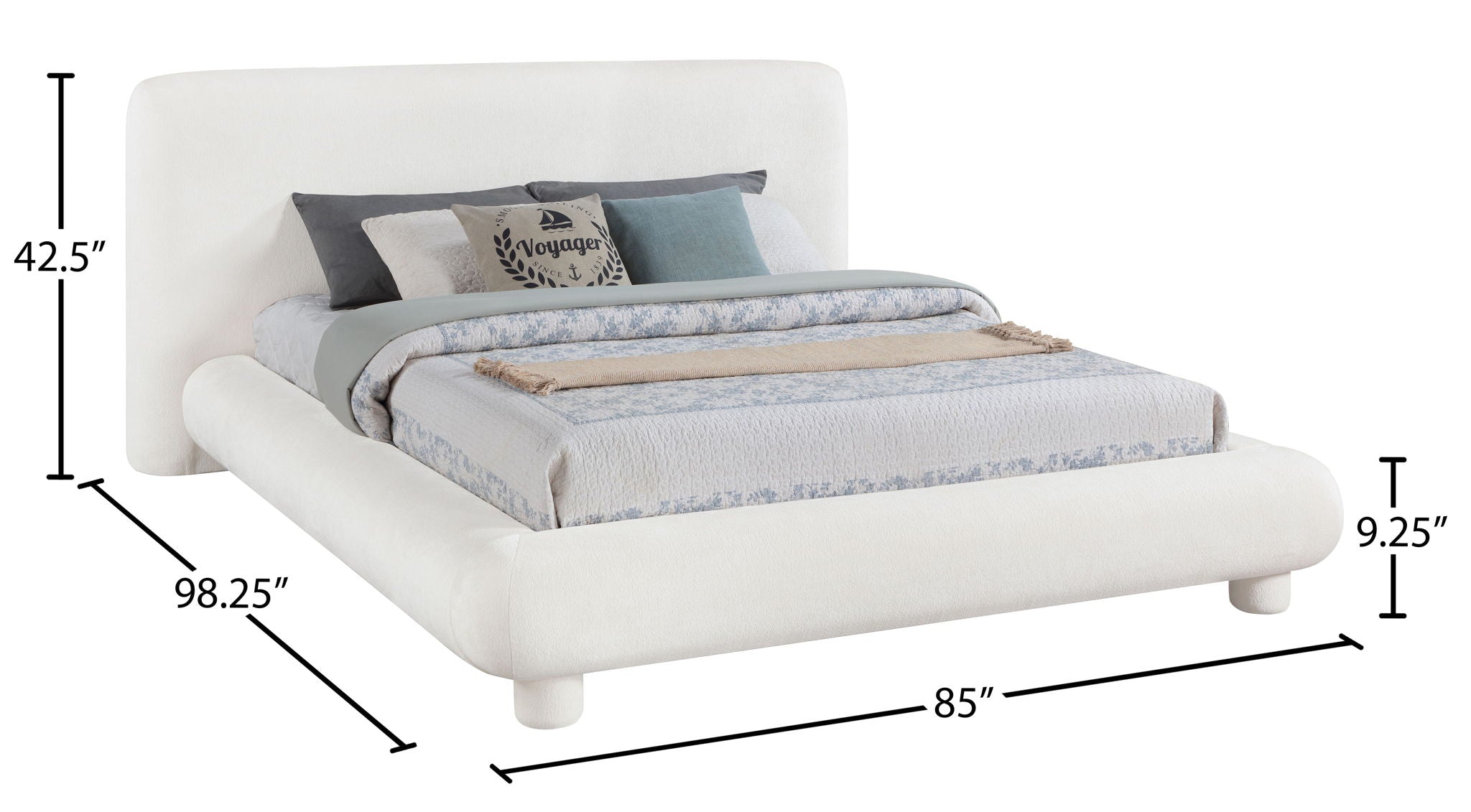 Blair - Chenille Upholstered Bed