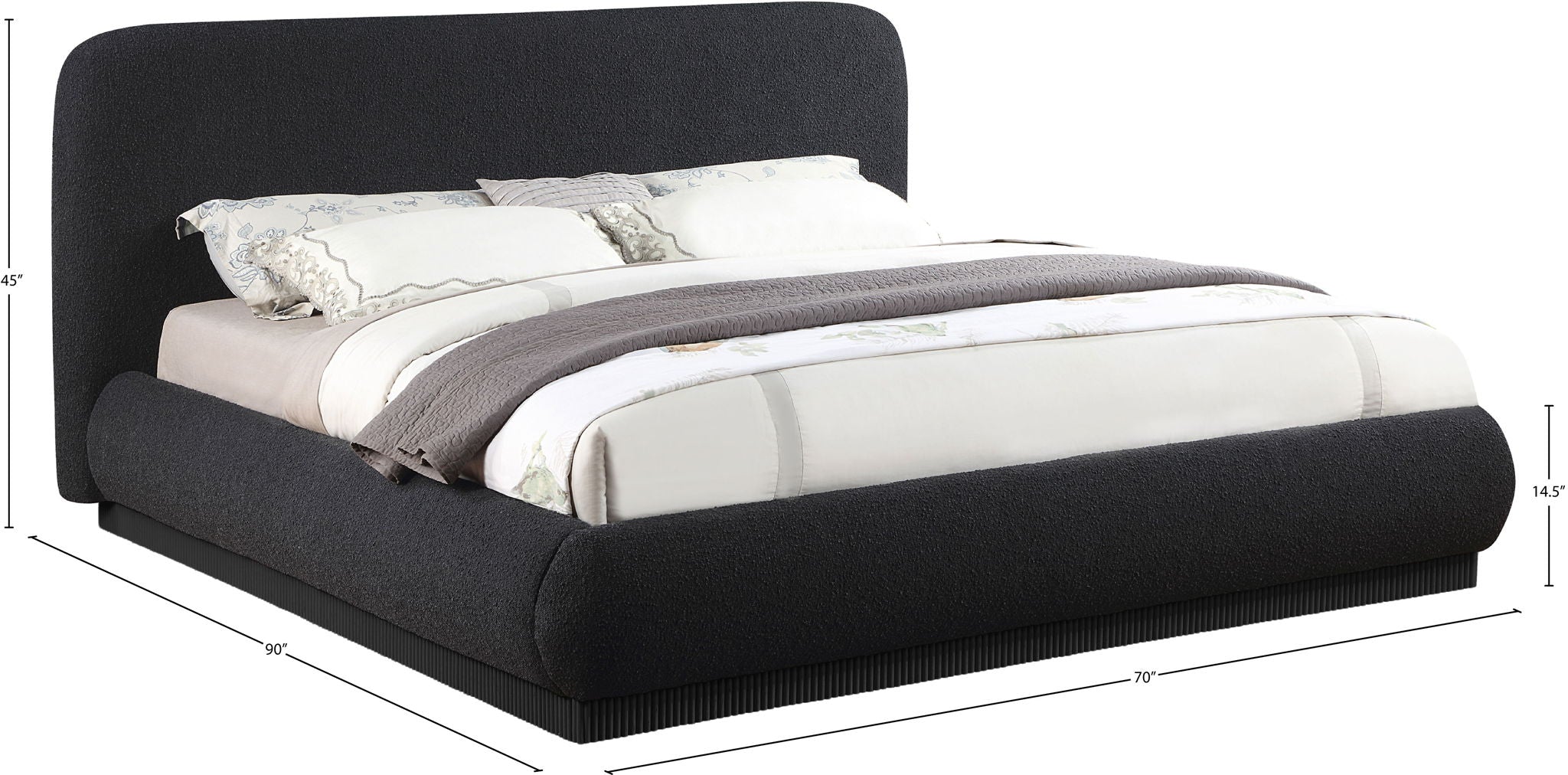 Rigby - Bed With Black Base