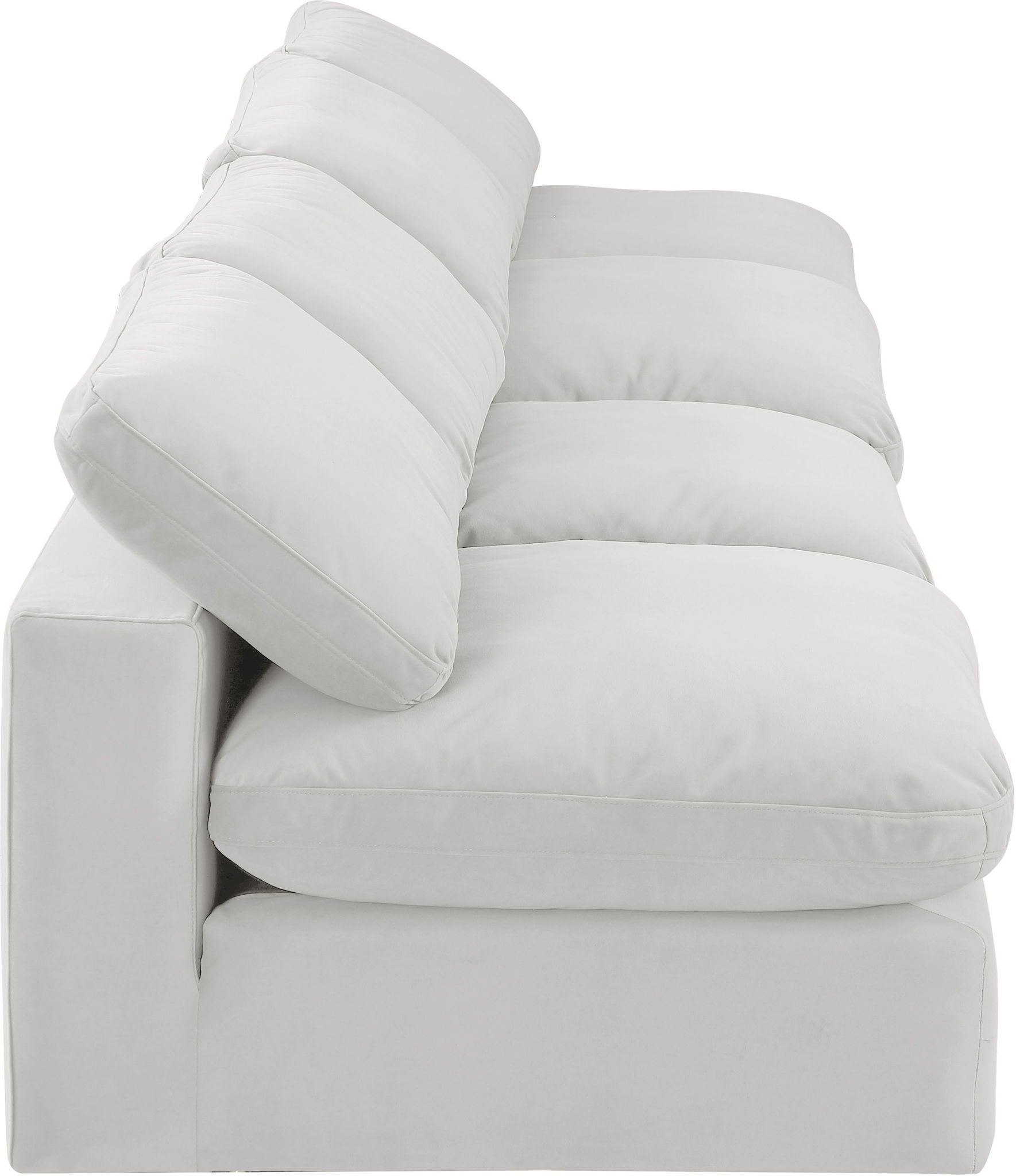 Comfy - Velvet Modular Armless Sofa 4 Seats