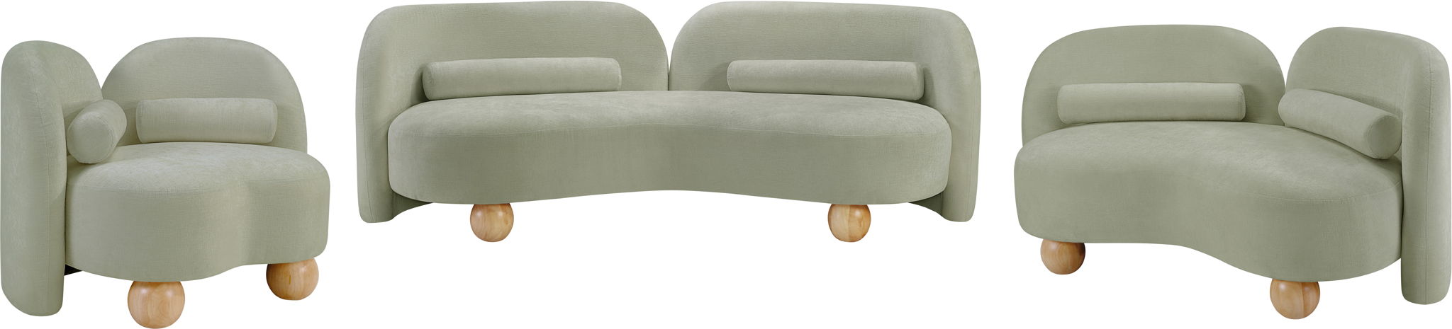 Daphne - Chenille Loveseat