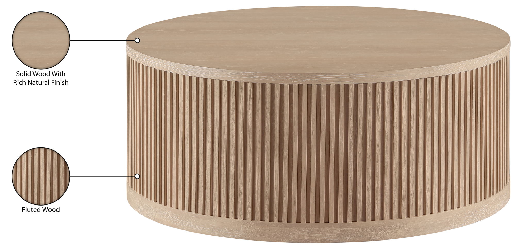 Madera - Oak Veneer And Solid Wood Table