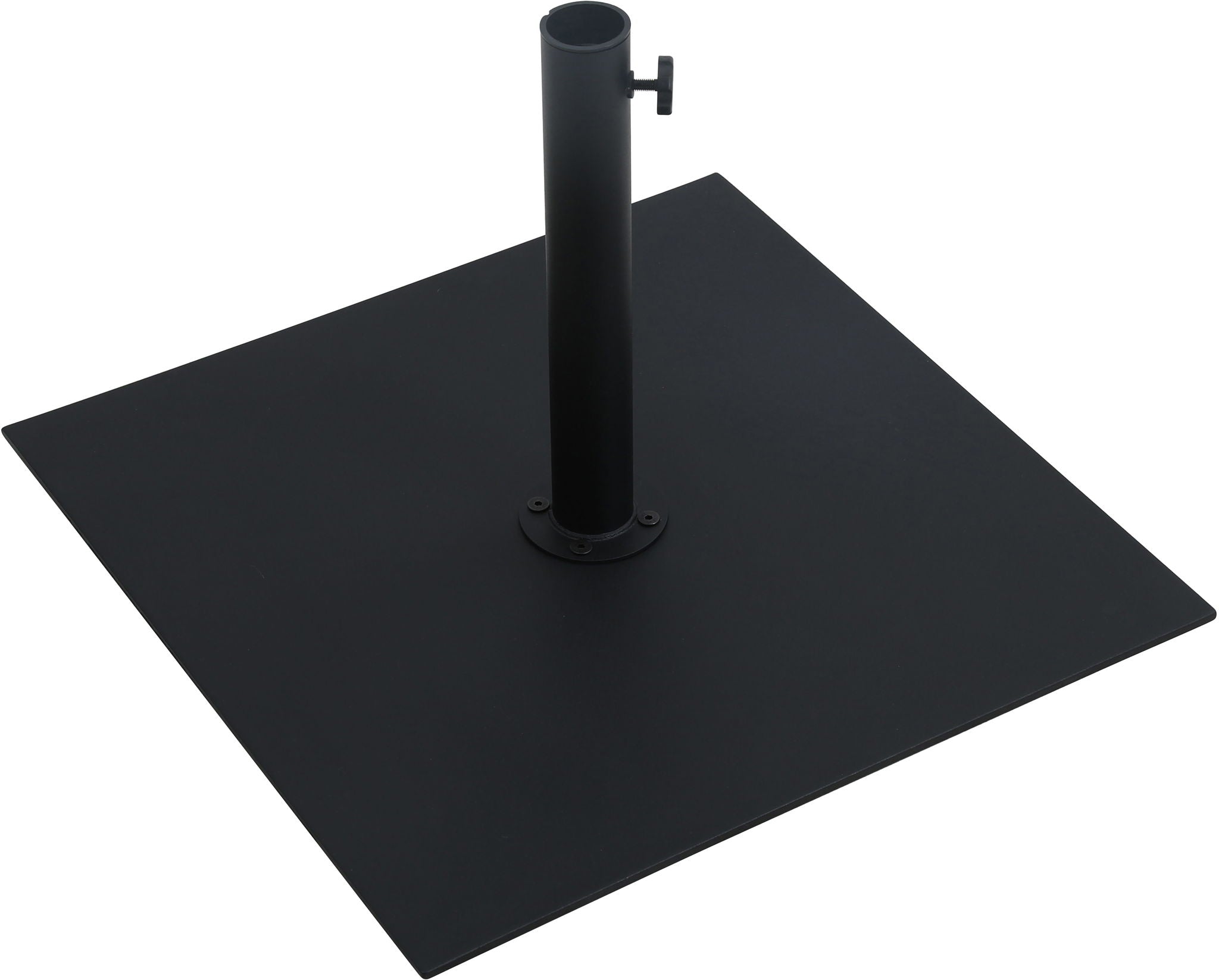 Amalfi - Aluminum Patio Umbrella - Black Base / Black Pole