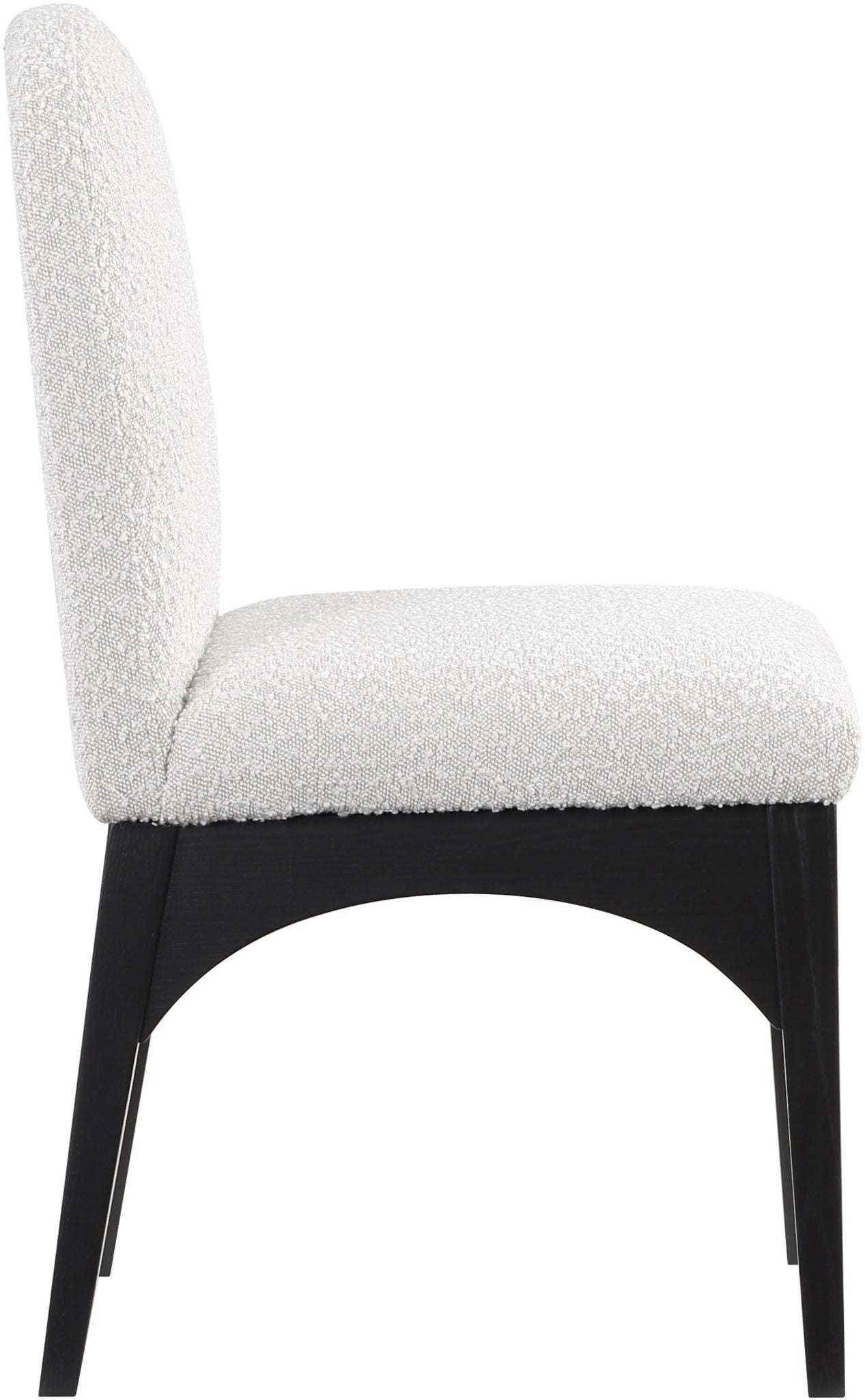 Waldorf - Boucle Dining Side Chair With Black Legs