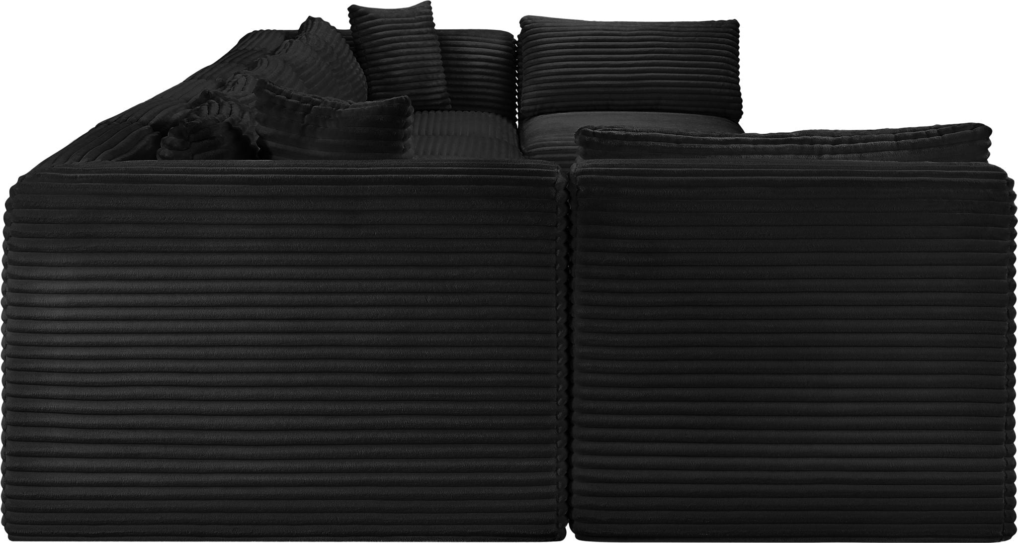 Shaggy - 8 Piece Modular U-Shaped Armless Sectional