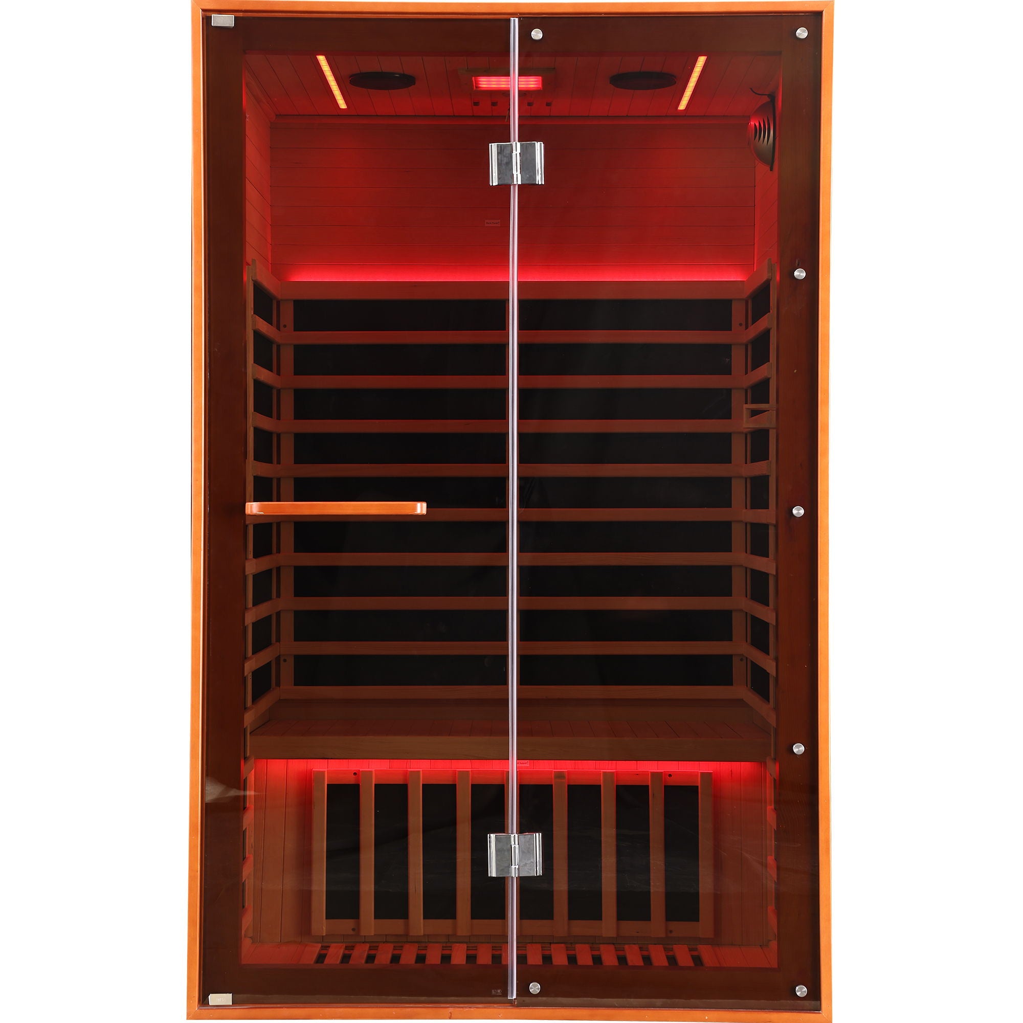 Double Sauna Room With Carbon Heating Plates - American White Oak