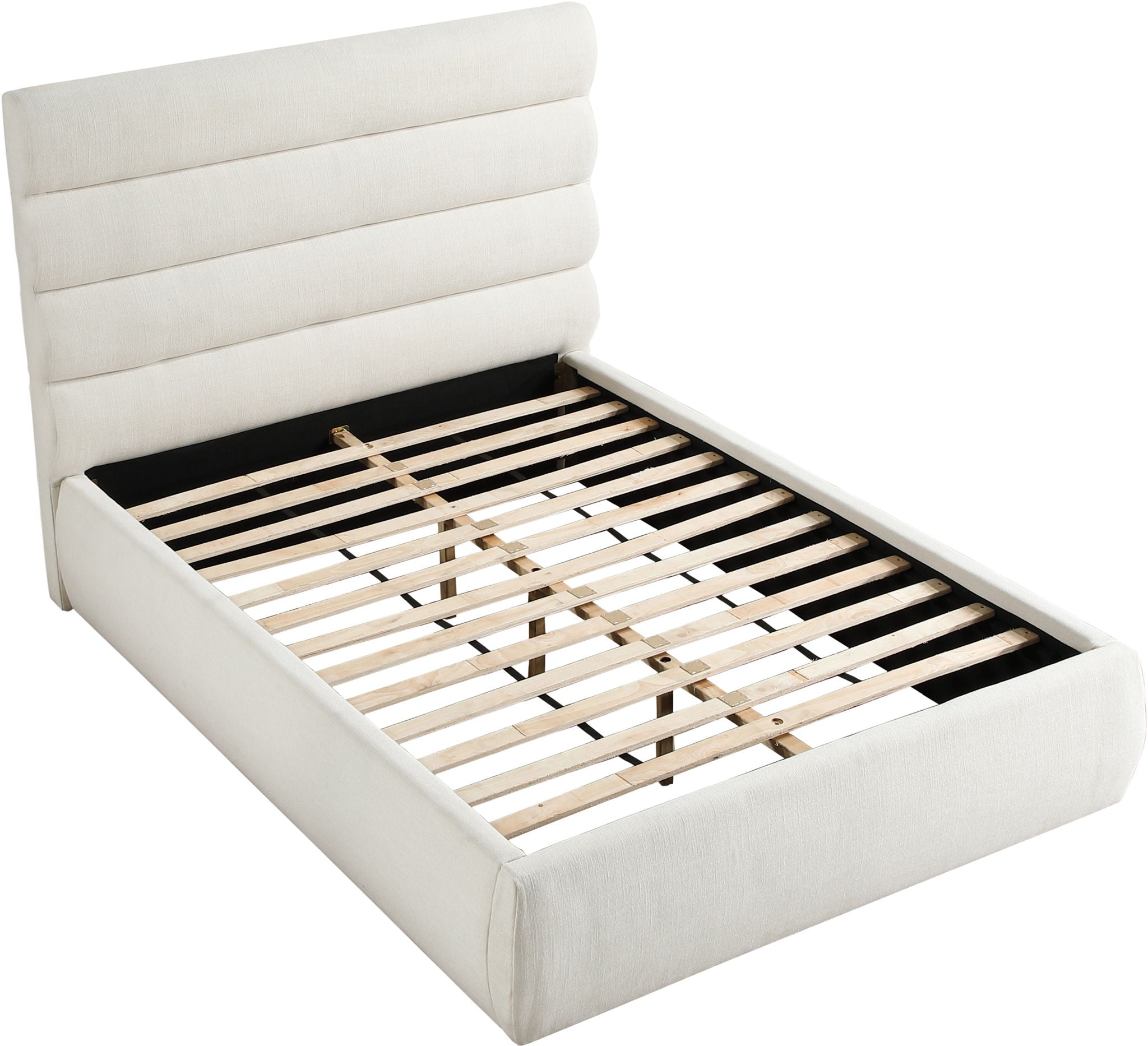 Adam - Linen Fabric Bed With 52" Headboard