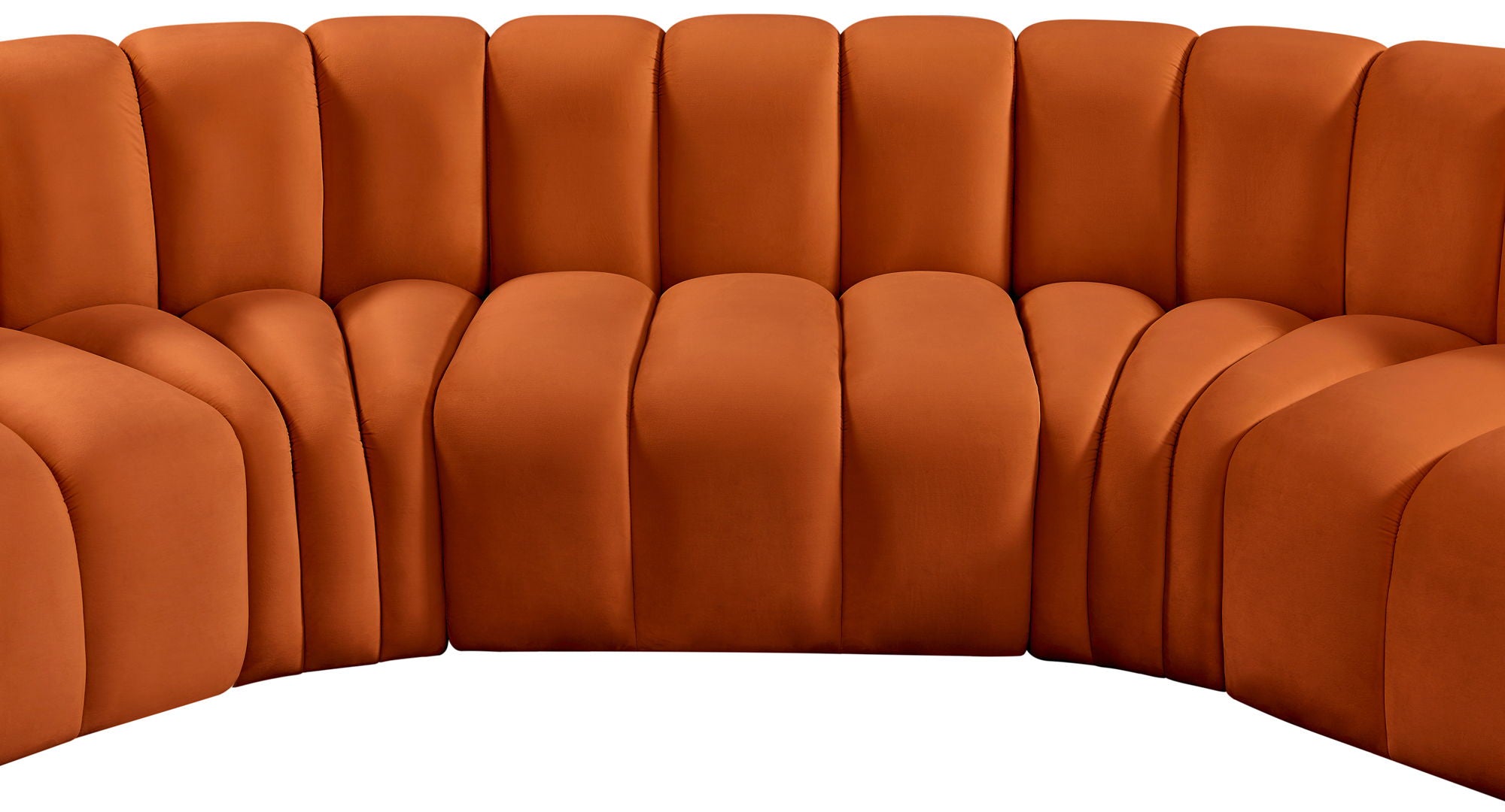 Arc - Velvet 5 Piece U-Shaped Modular Sofa