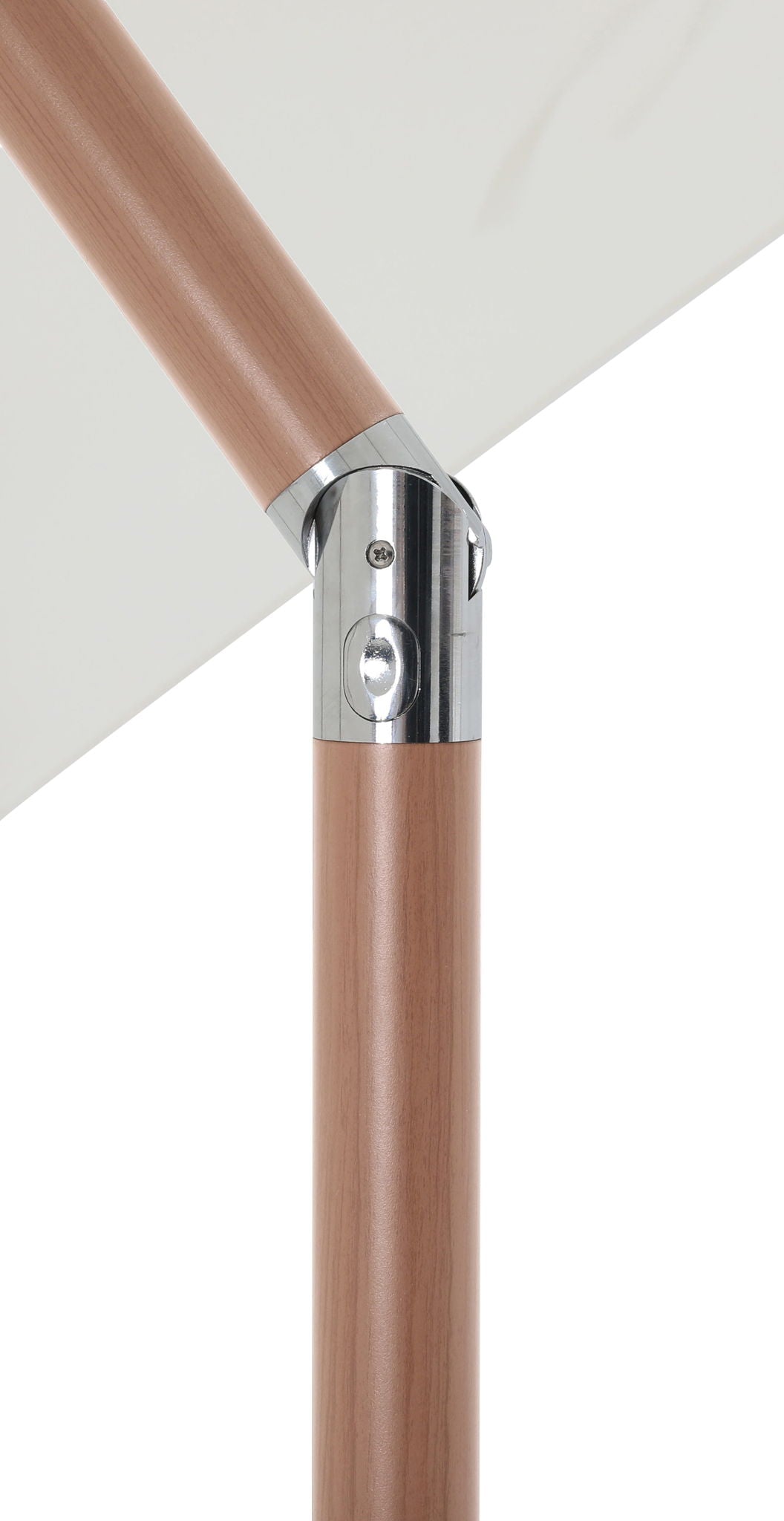 Amalfi - Aluminum Patio Umbrella - Black Base / Light Brown Pole