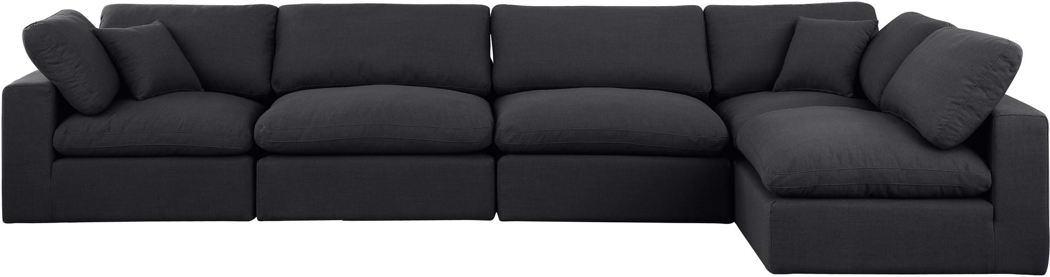Comfy - 5 Piece Linen Modular Sectional