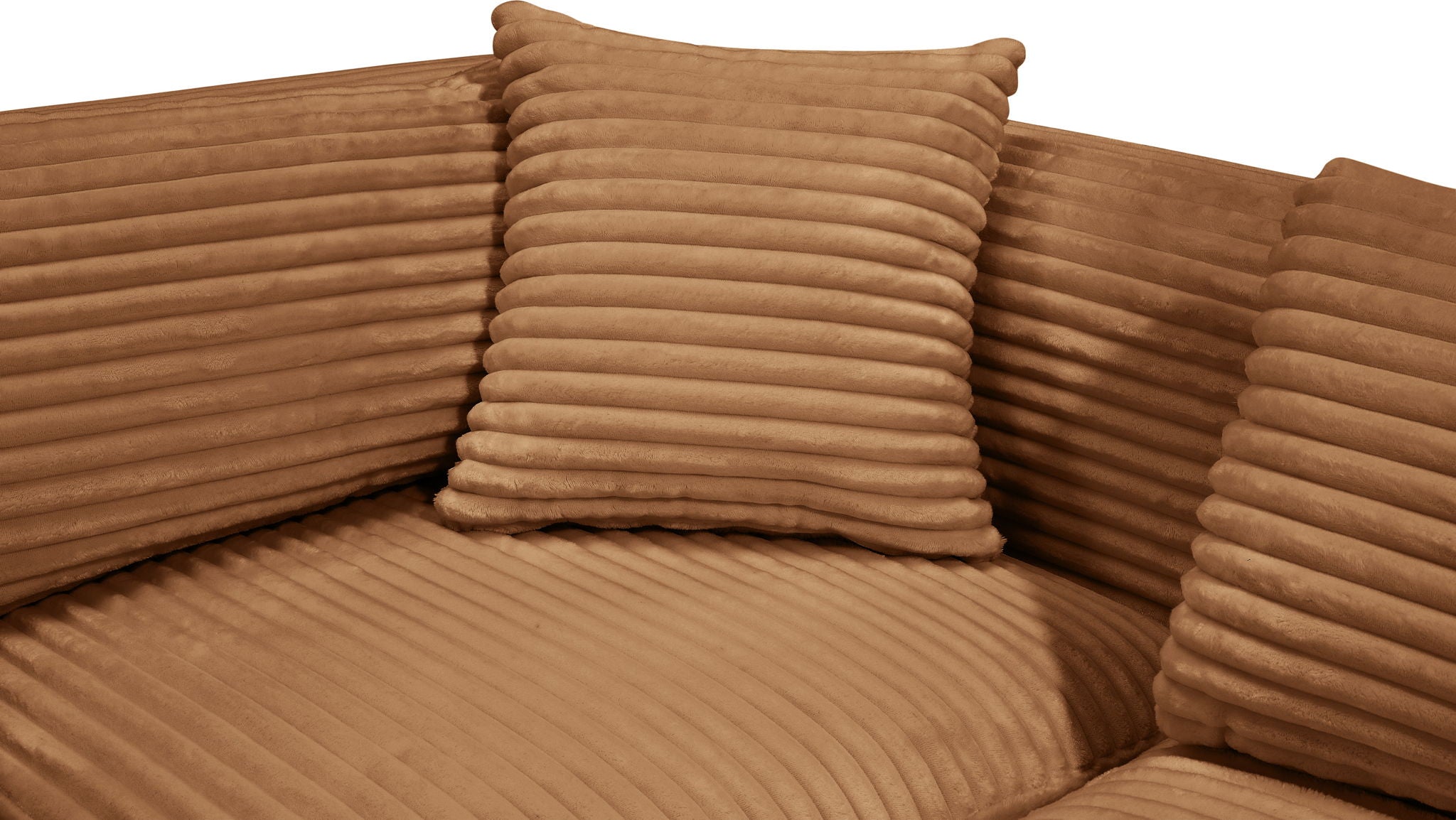 Shaggy - Fabric 8 Piece Modular U-Shaped Armless Sectional