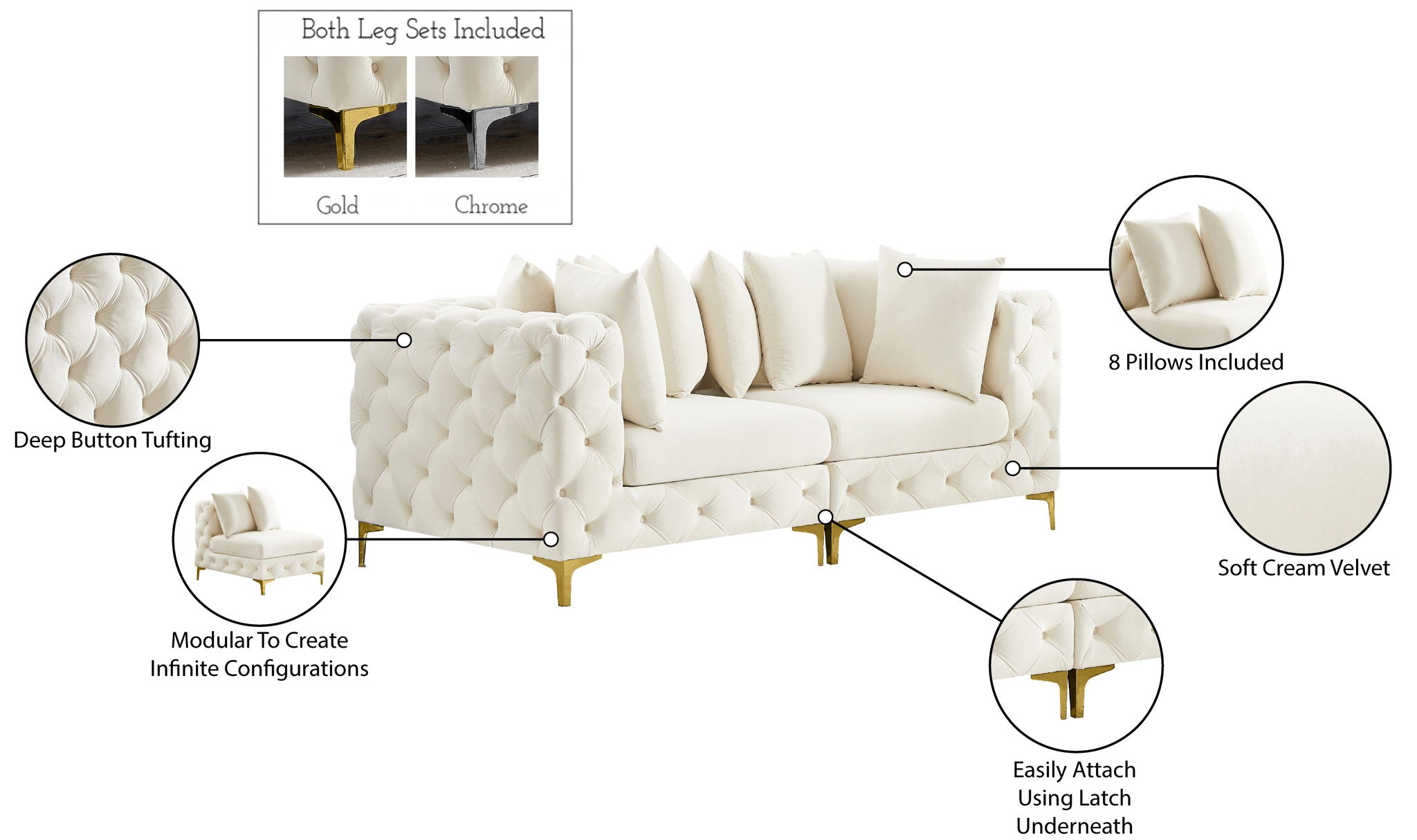 Tremblay - Modular Sofa - 2 Seats