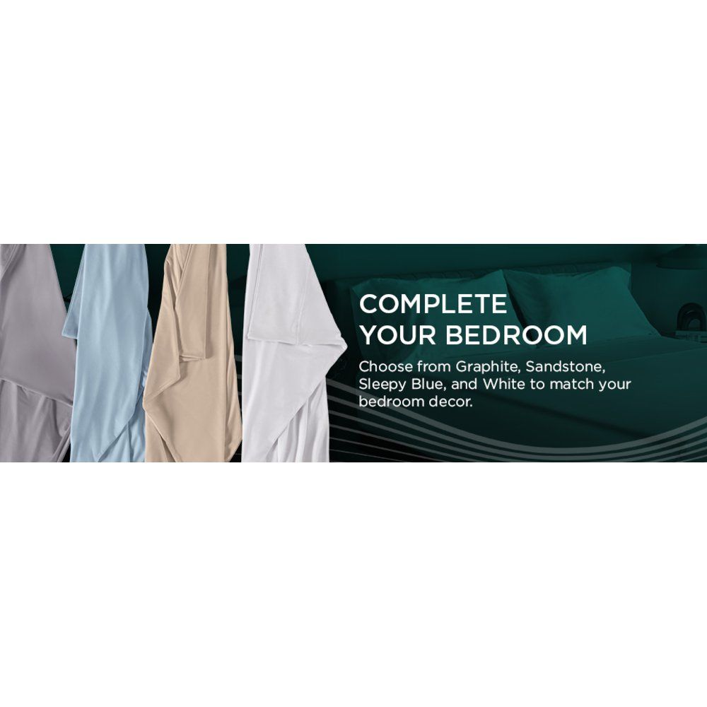 Tempur-Adapt - Tempur-Adapt Luxe Egyptian Cotton Sheets - Sleepy Blue