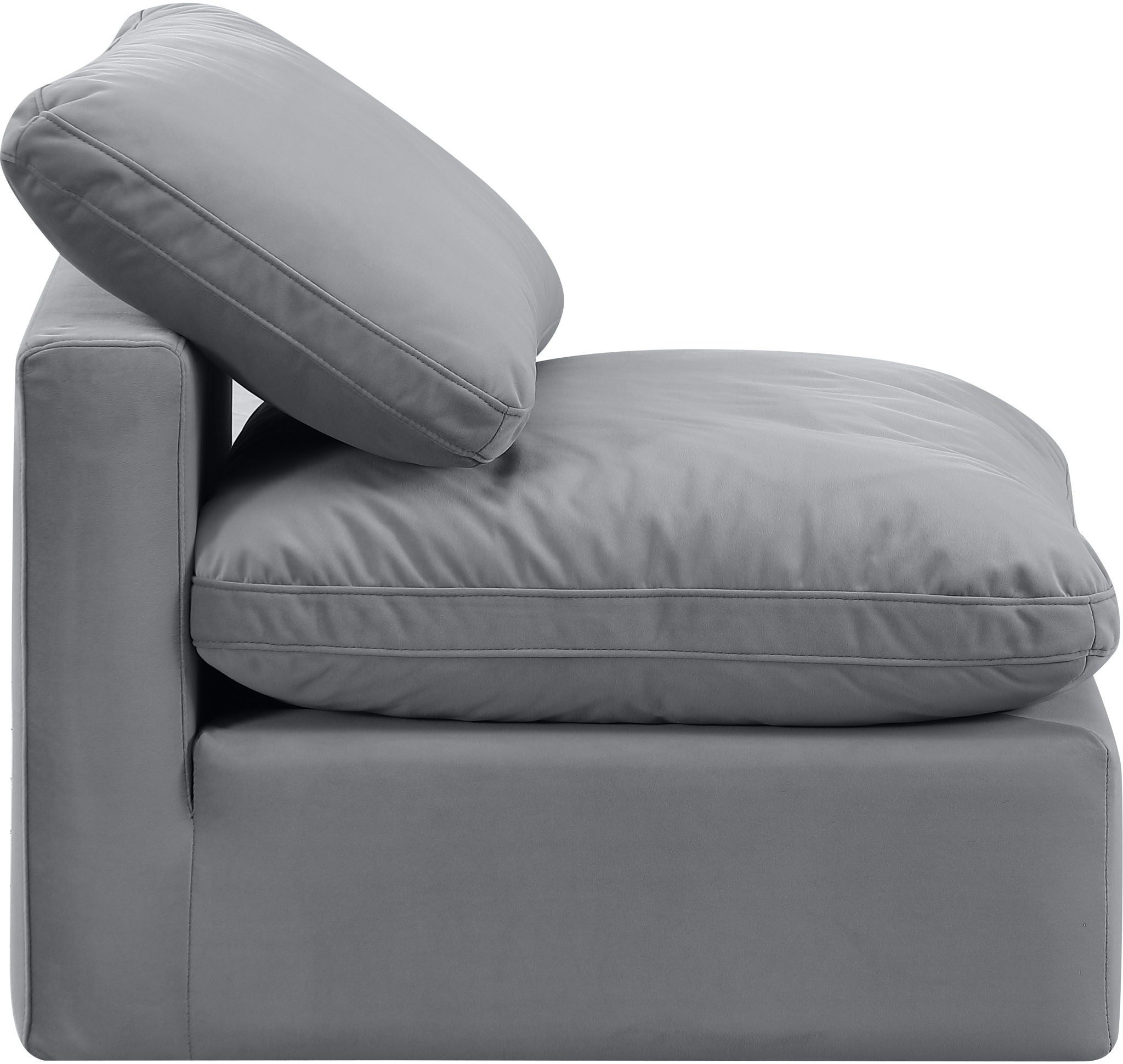 Indulge - Velvet Armless Chair