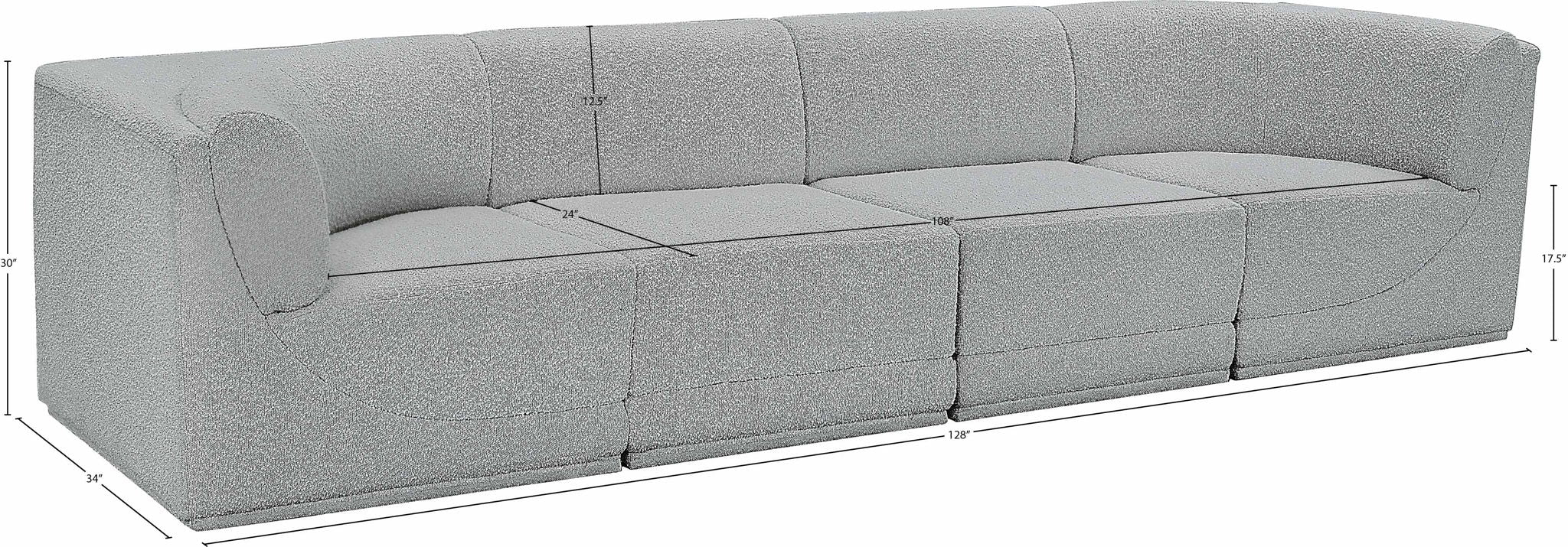 Ollie - 4 Seat Modular Sofa