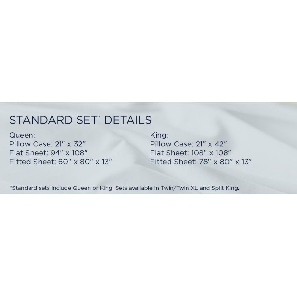 Linens - Tempur Luxe Egyptian Cotton Sheet Set - White