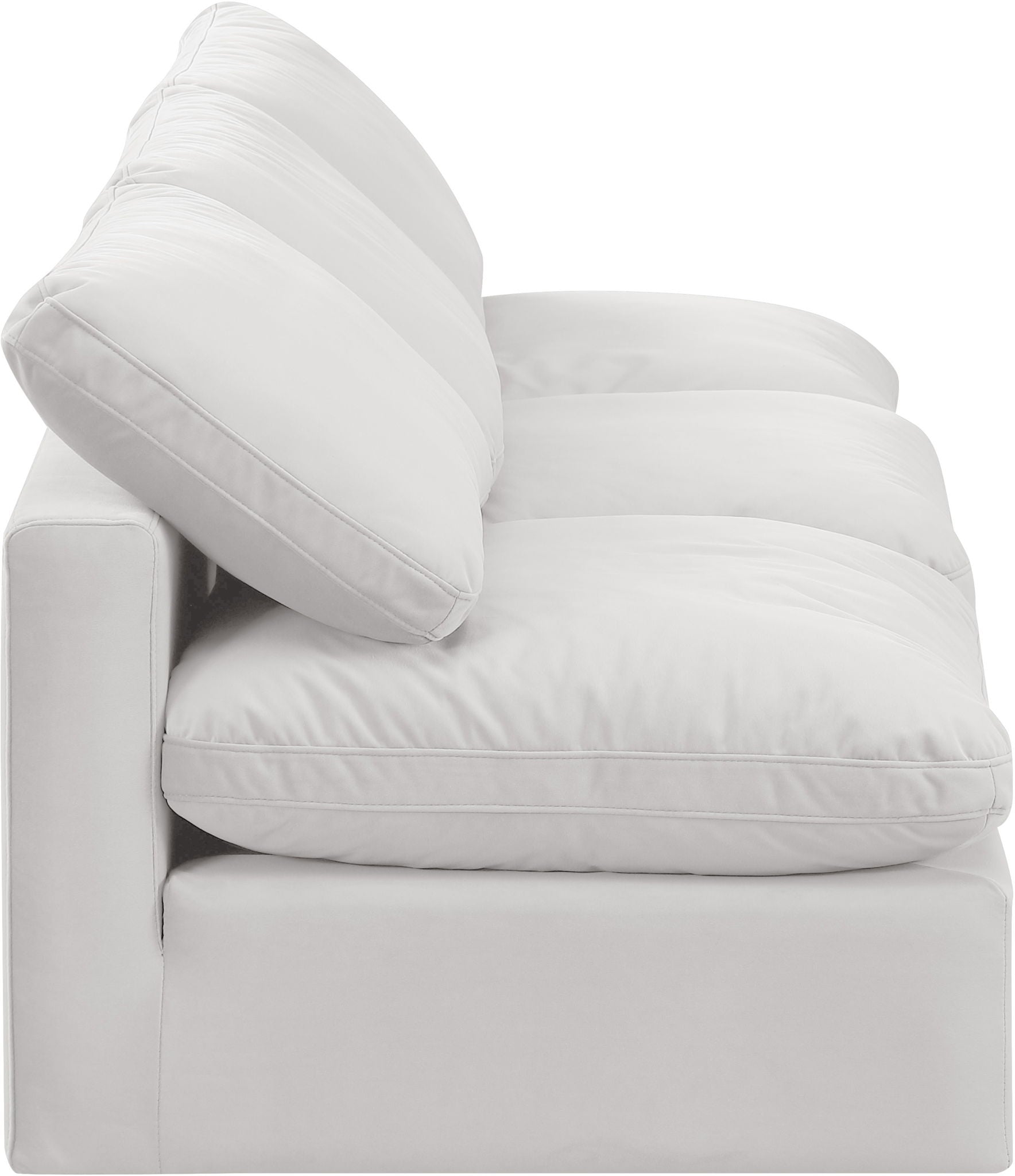 Indulge - Velvet 3 Seat Modular Armless Sofa