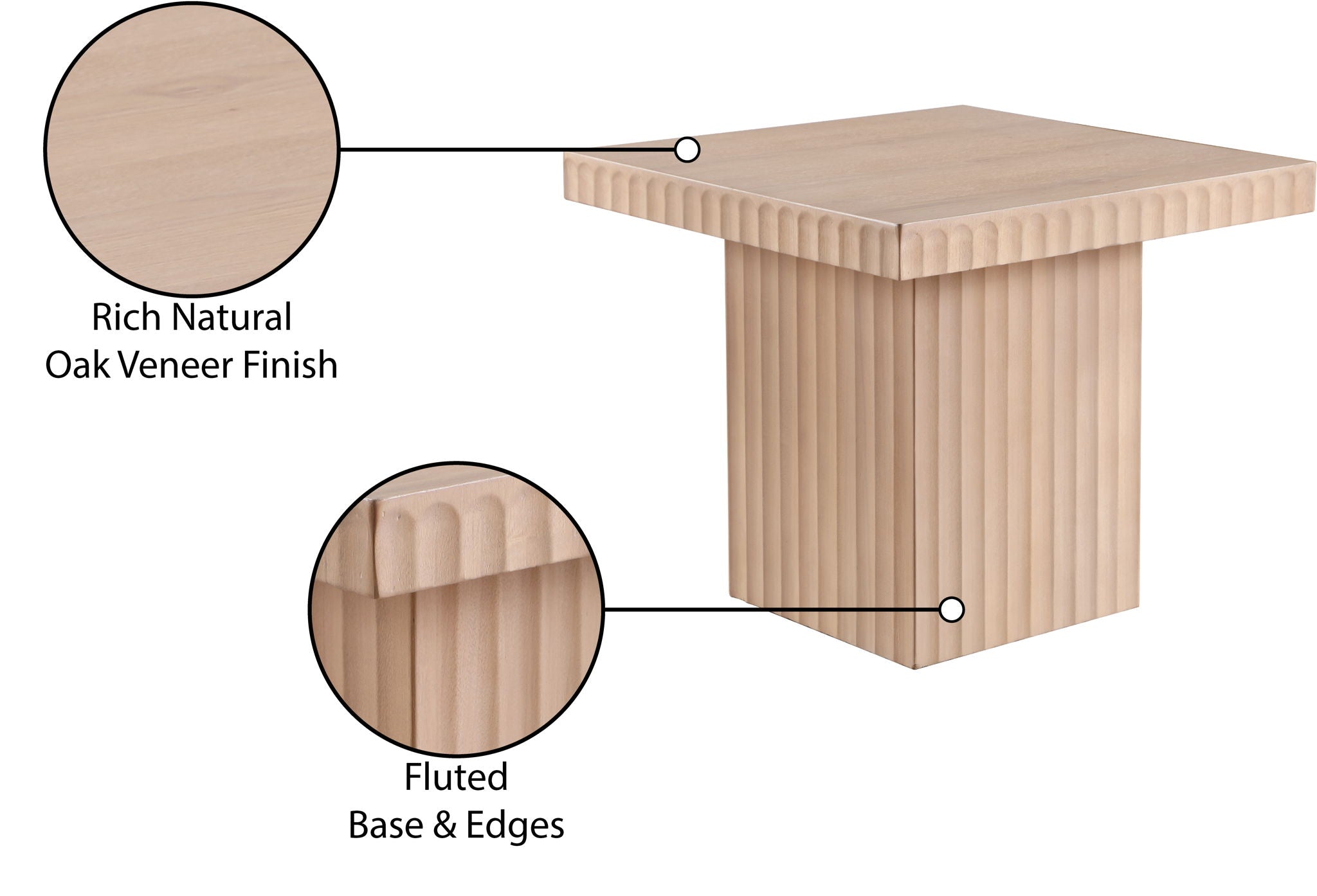Spencer - 18" Oak Veneer Coffee Table
