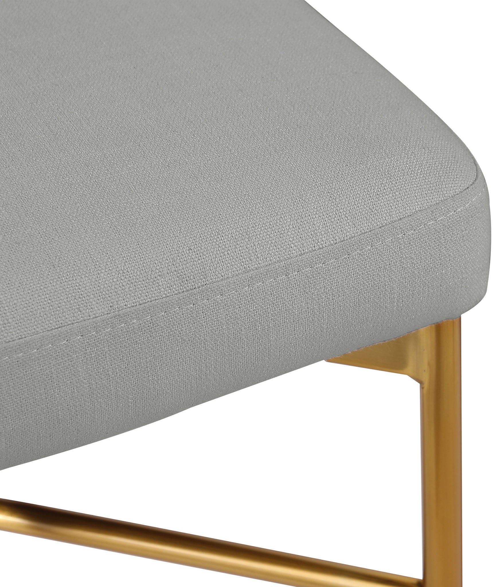 Rivage - Durable Stool With Gold Frame (Set of 2)