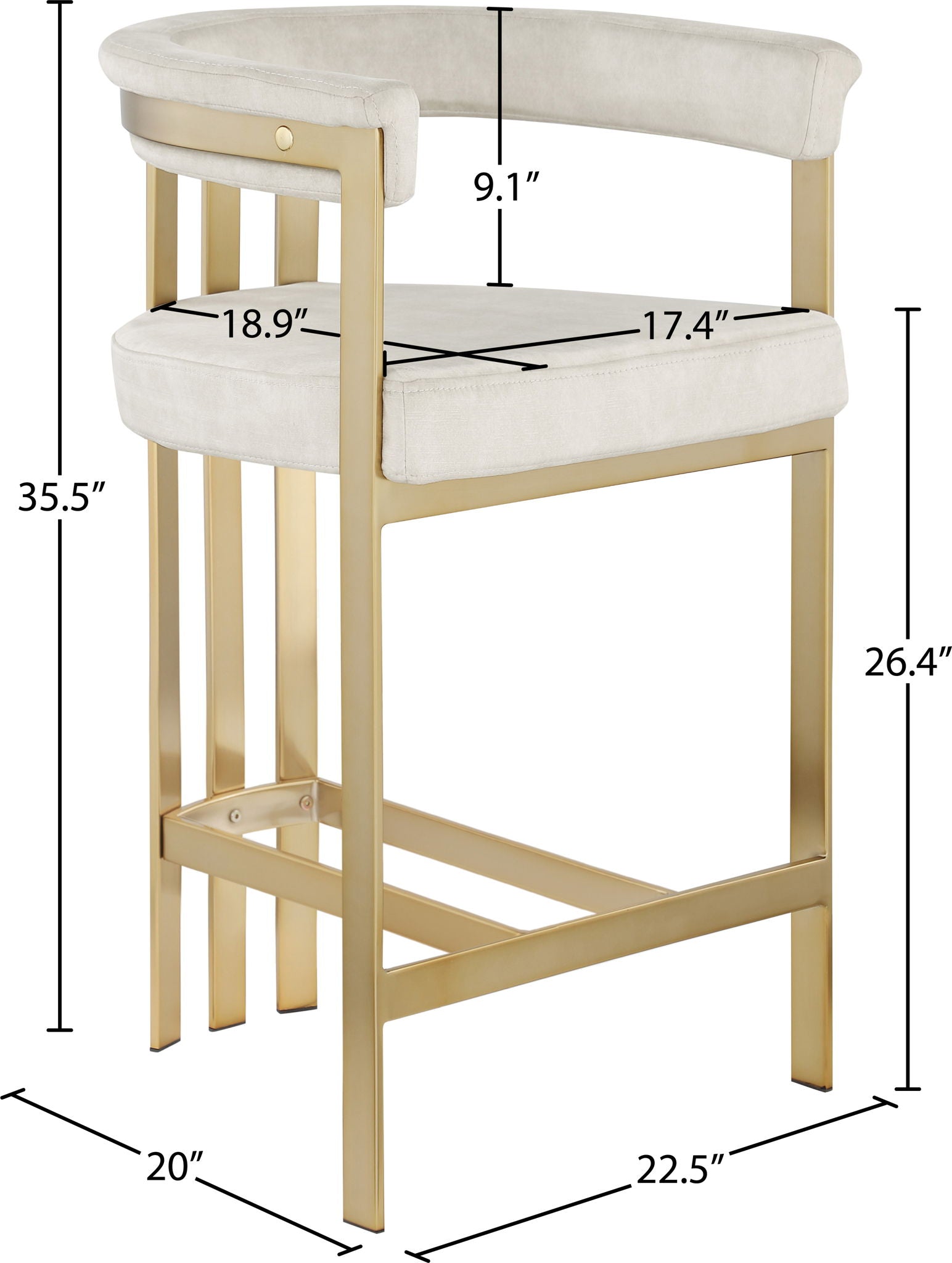 Marcello - Counter Stool