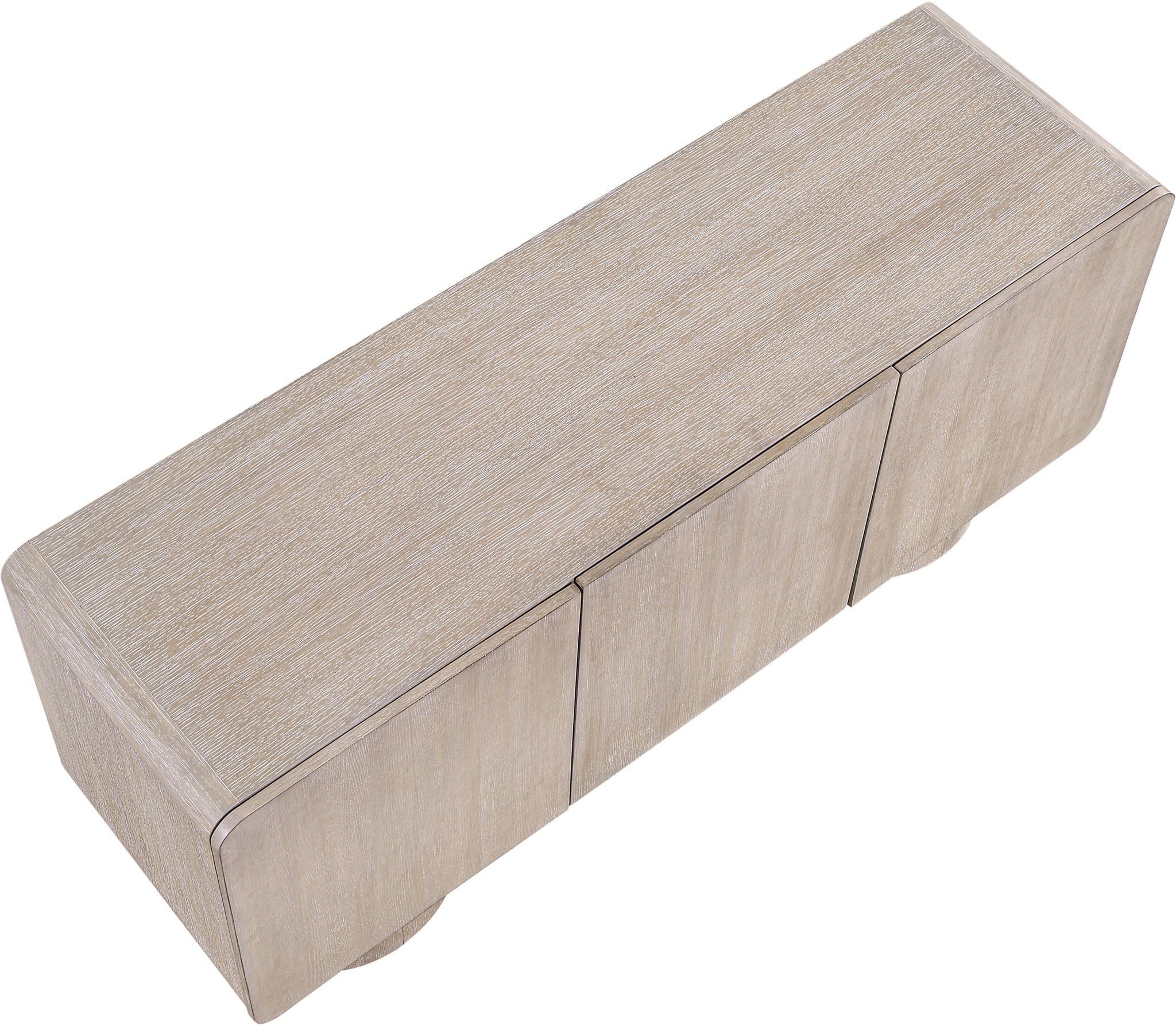 Adagio - Solid Wood And Oak Veneer Sideboard / Buffet - Natural