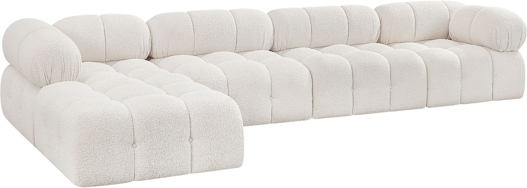 Ames - 5 Piece Fabric Modular Sectional