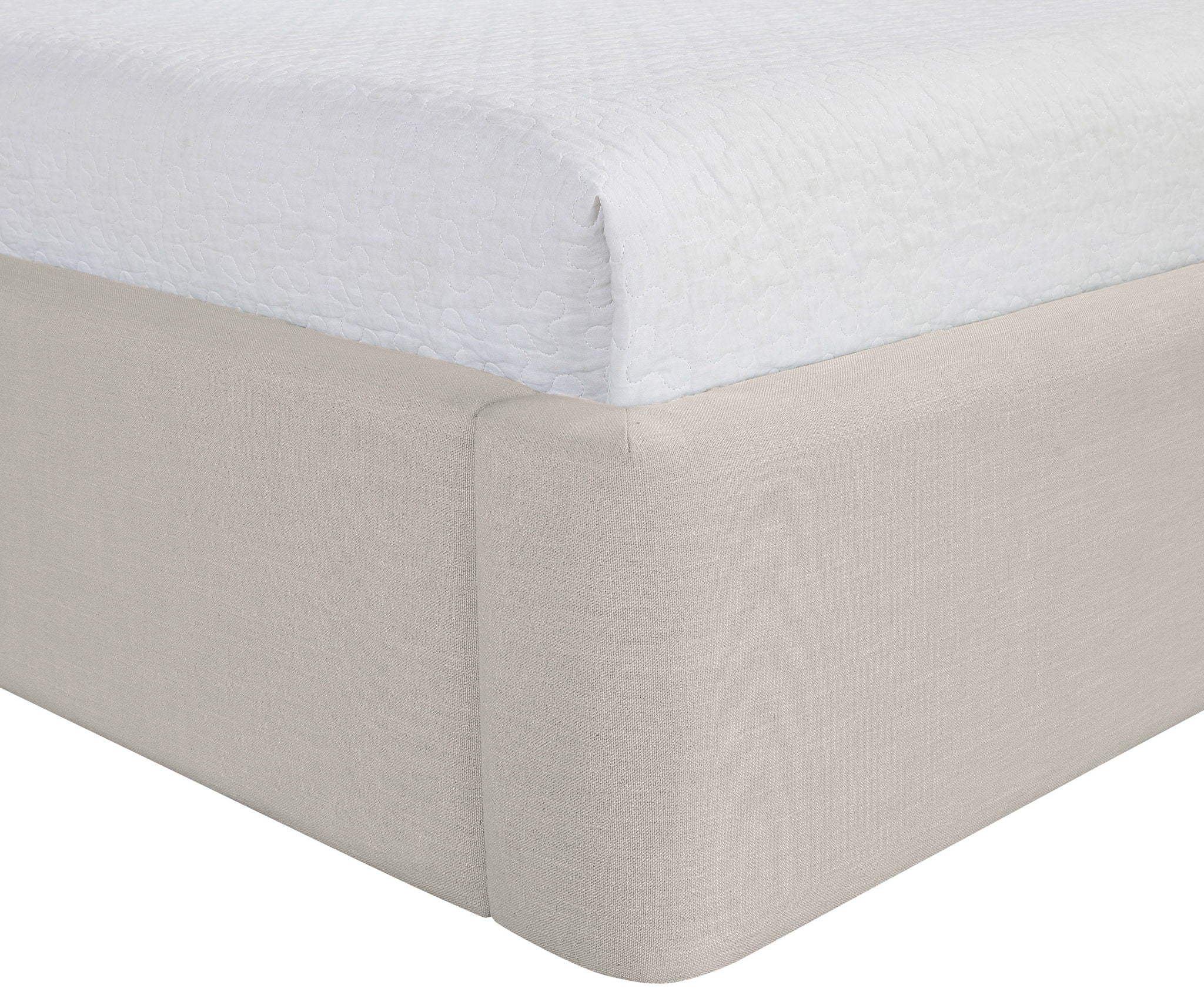 Kendall - Linen Textured Fabric Upholstered Bed