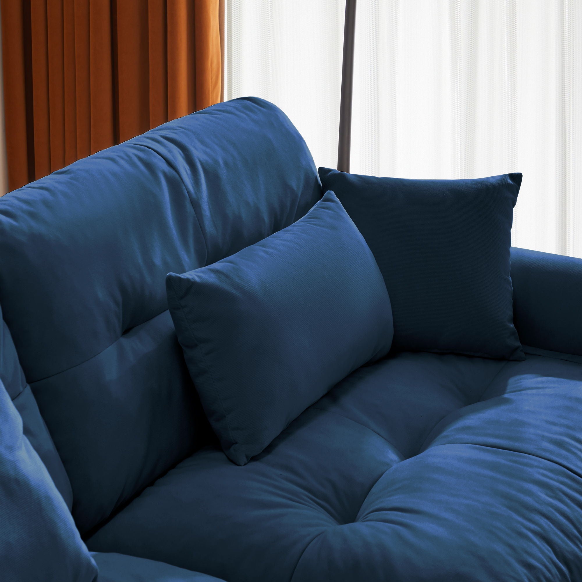 Super Comfort Oversized Modular Sectional Sofa With Movable Ottoman