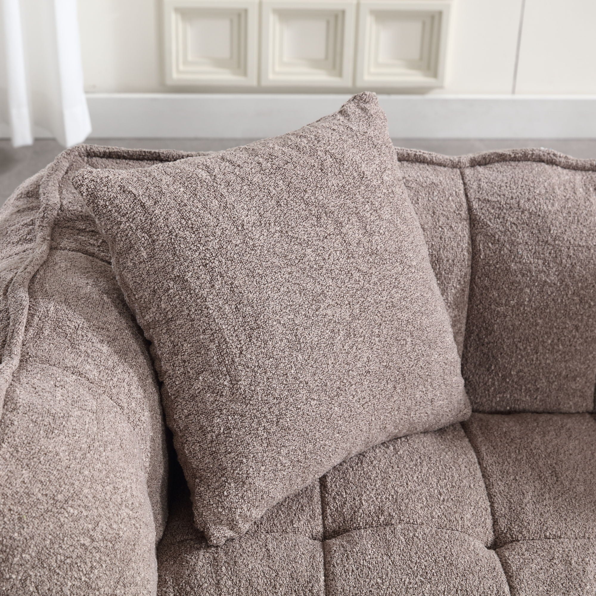Cozy Beanbag Chair With High Resilience Foam Core For 2
