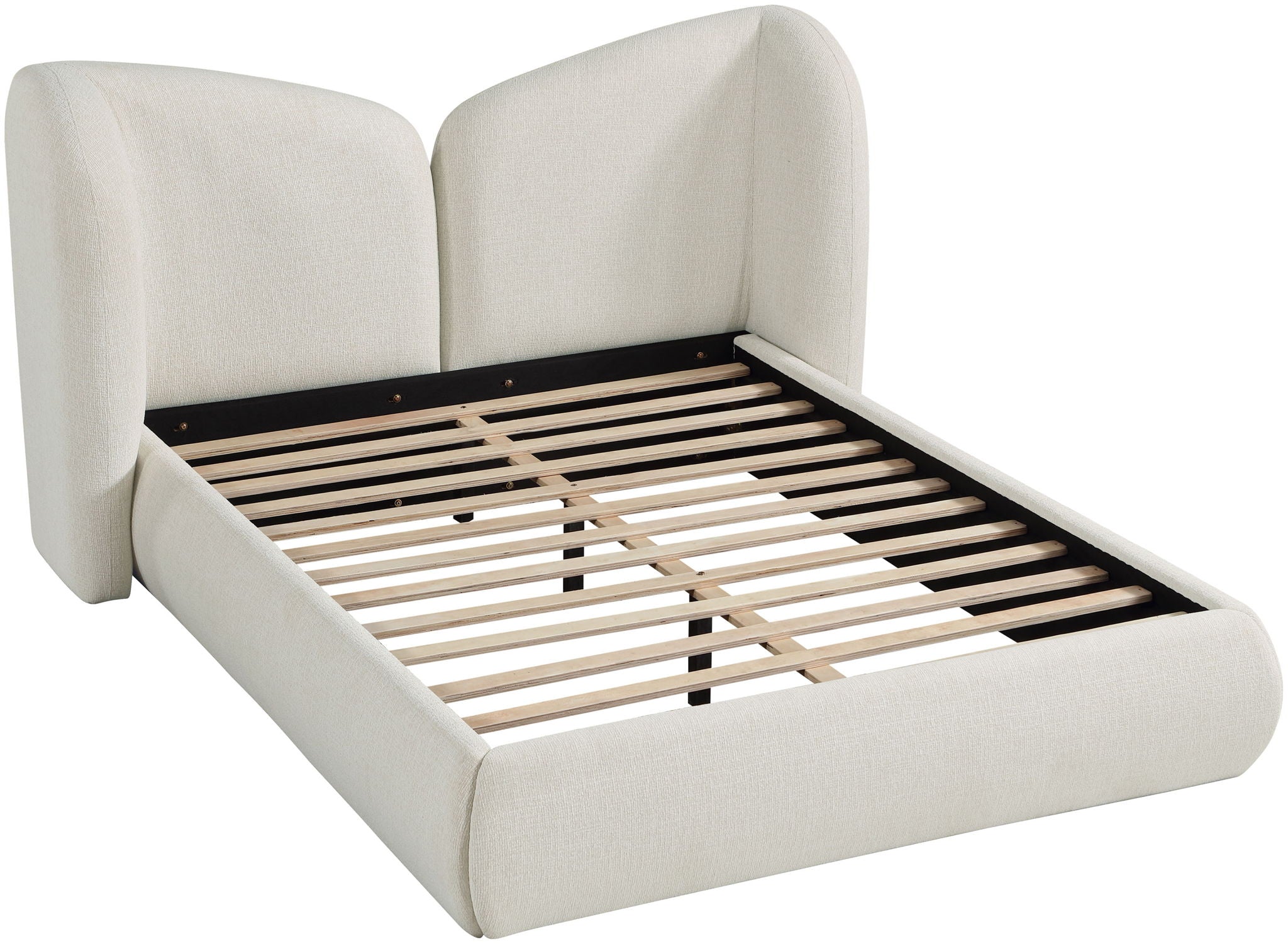 Elowen - Chenille Fabric Upholstered Bed