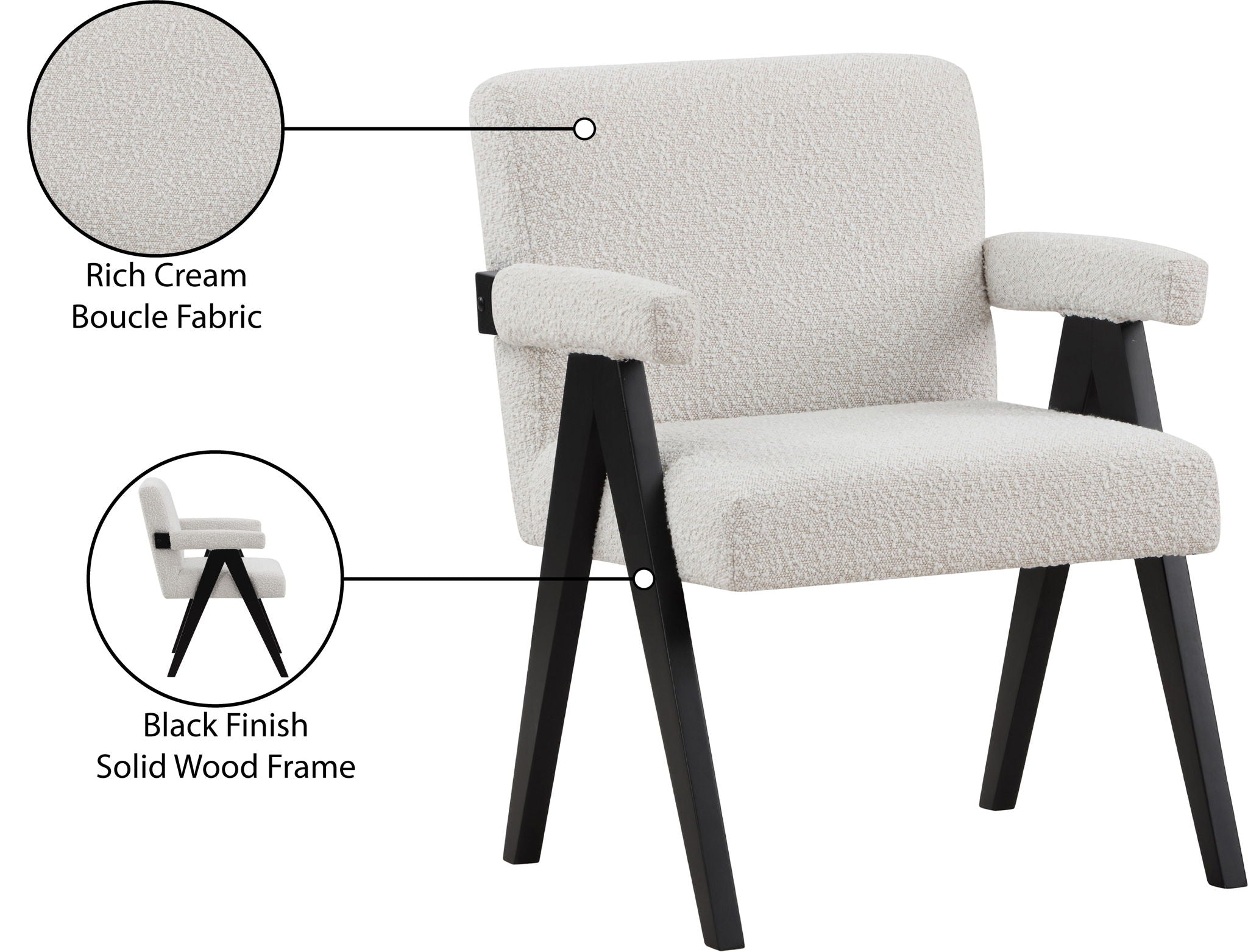Woodloch - Accent Chair With Black Frame