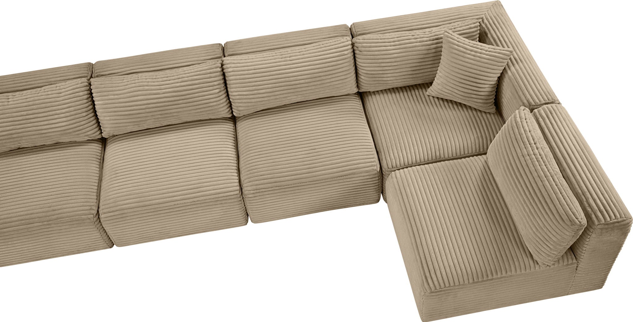 Shaggy - Fabric 8 Piece Modular Sectional