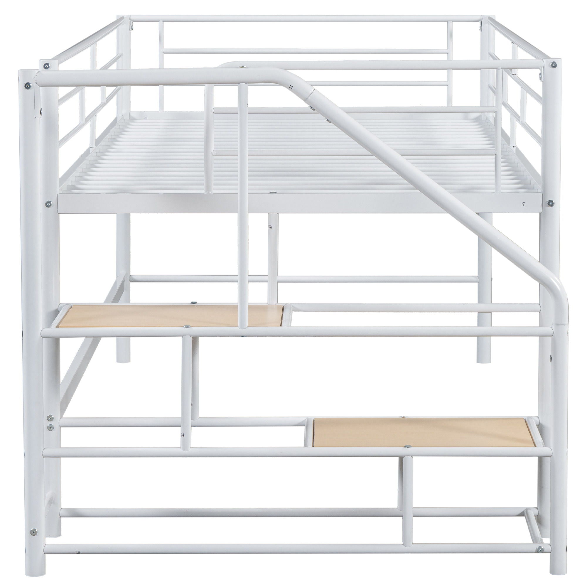 Loft Bed With Storage Stairs And Metal Frame
