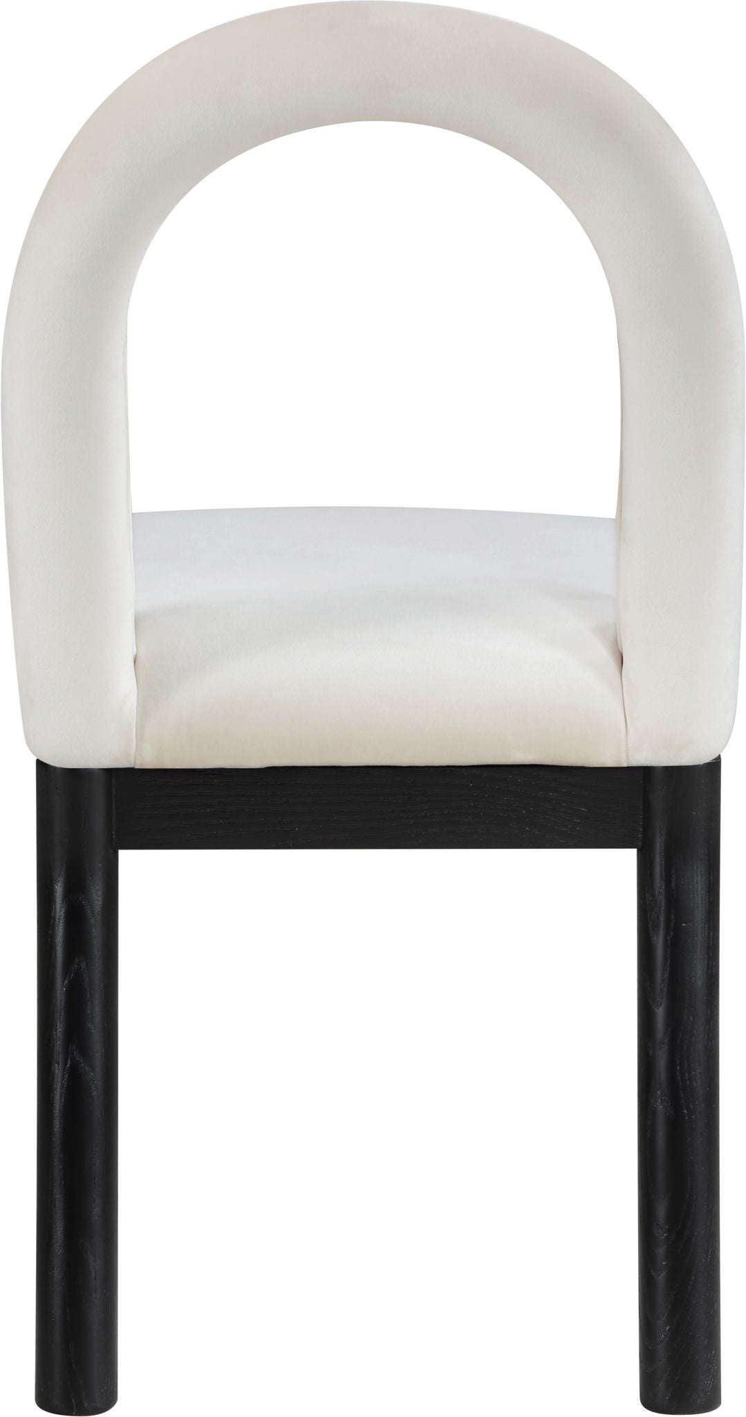 Conrad - Velvet Dining Chair With Black Legs