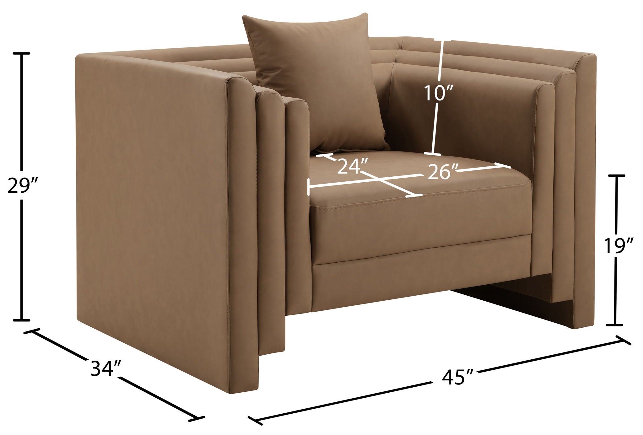 Everett - Vegan Leather Upholstered Chair