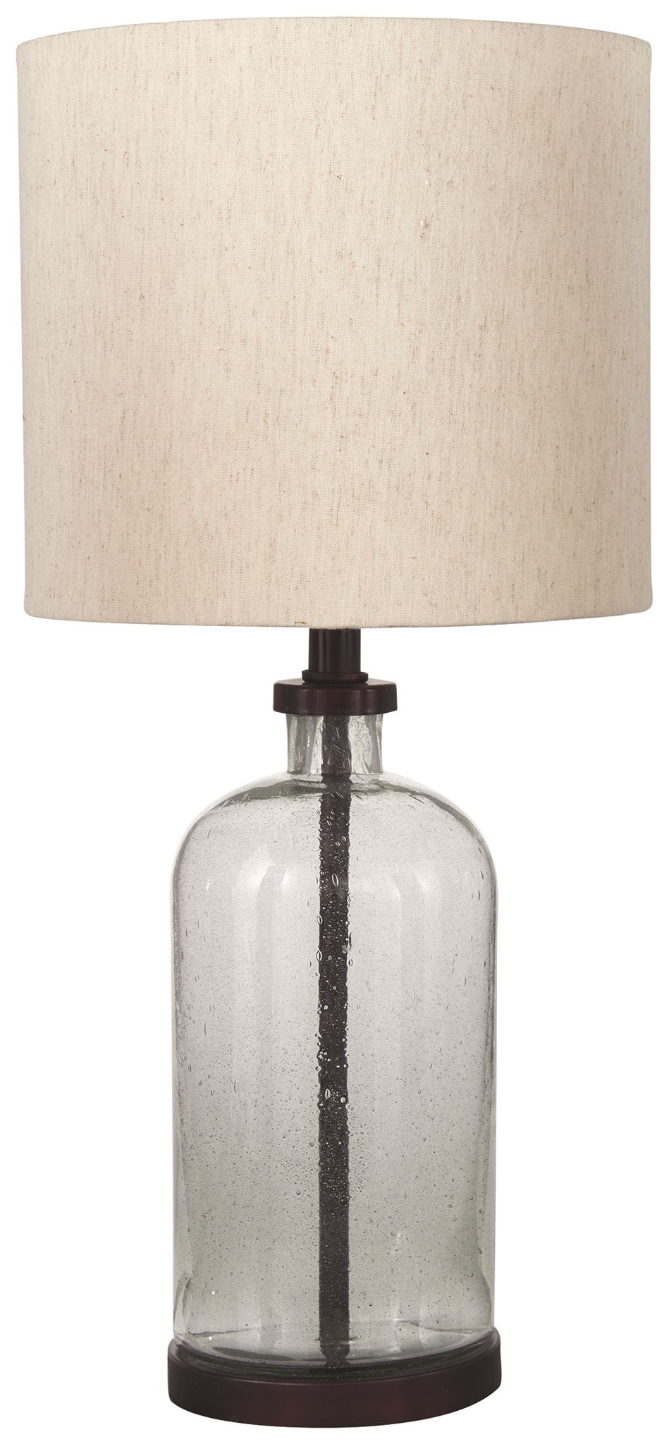 Bandile - Glass Table Lamp  - Clear / Bronze Finish