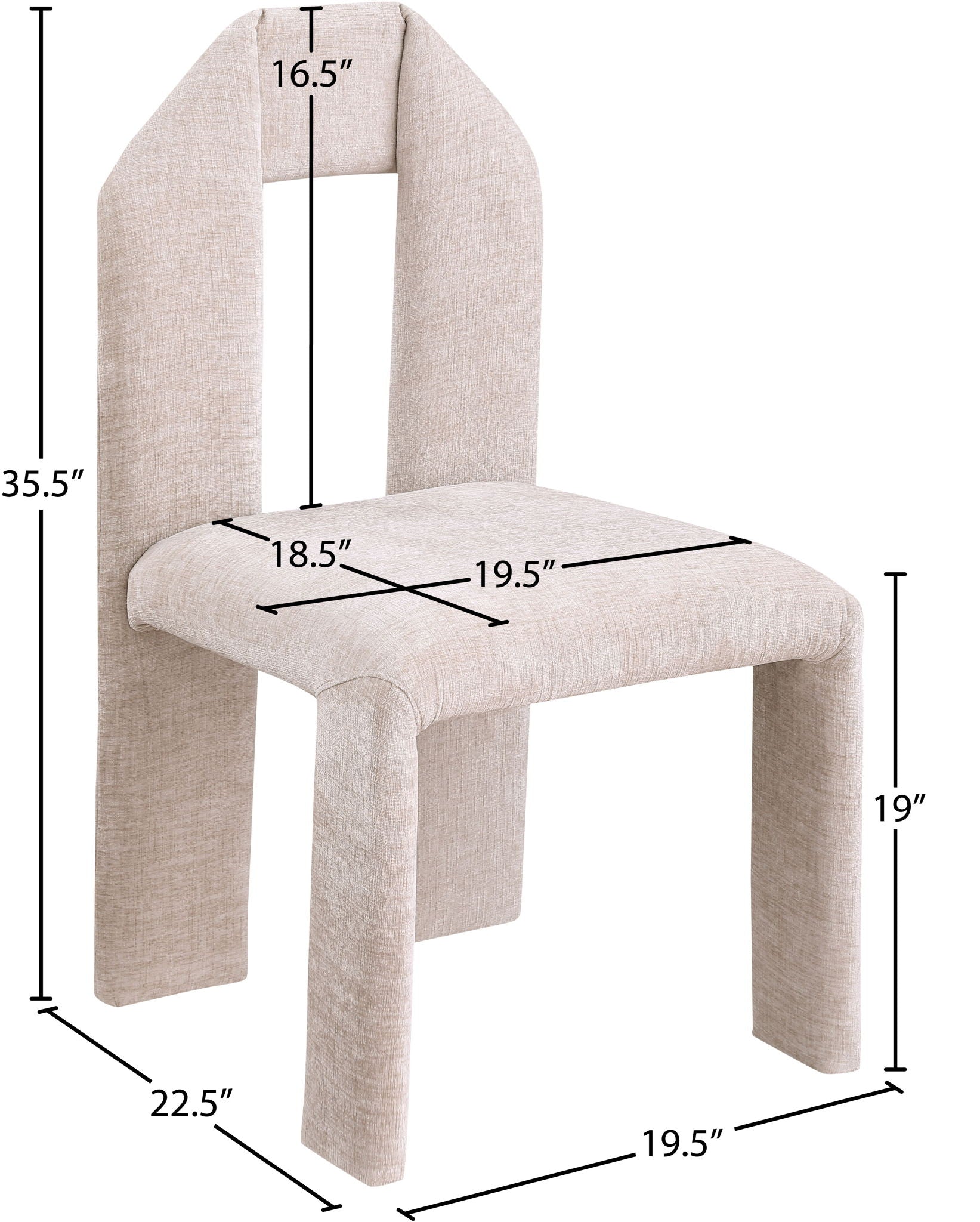 Bennett - Chenille Dining Chair (Set of 2)