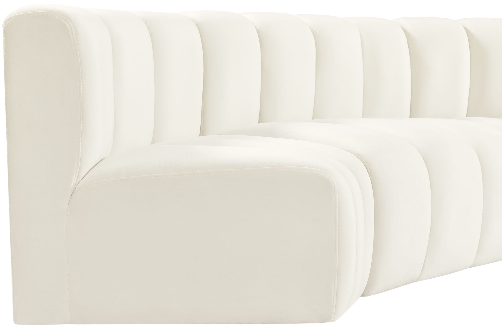 Arc - Velvet 7 Piece U-Shaped Modular Sofa