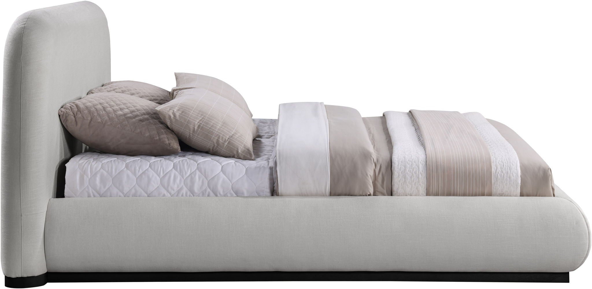 Vaughn - Chenille Bed With Black Base