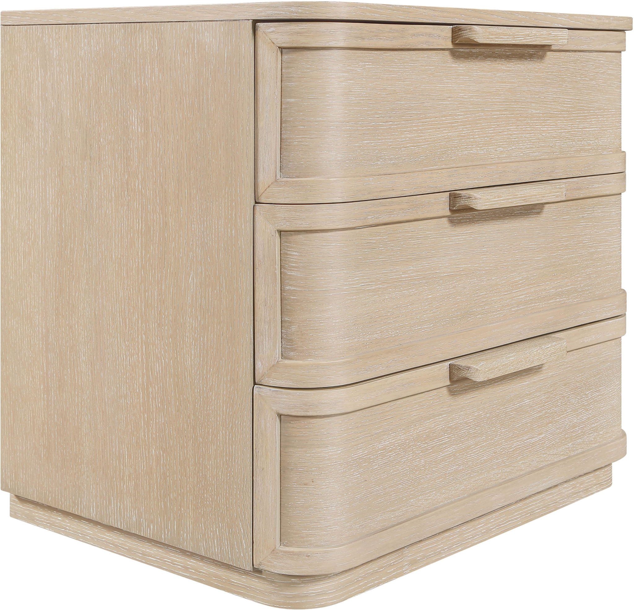 Tiberio - Oak Veneer And Solid Wood Nightstand