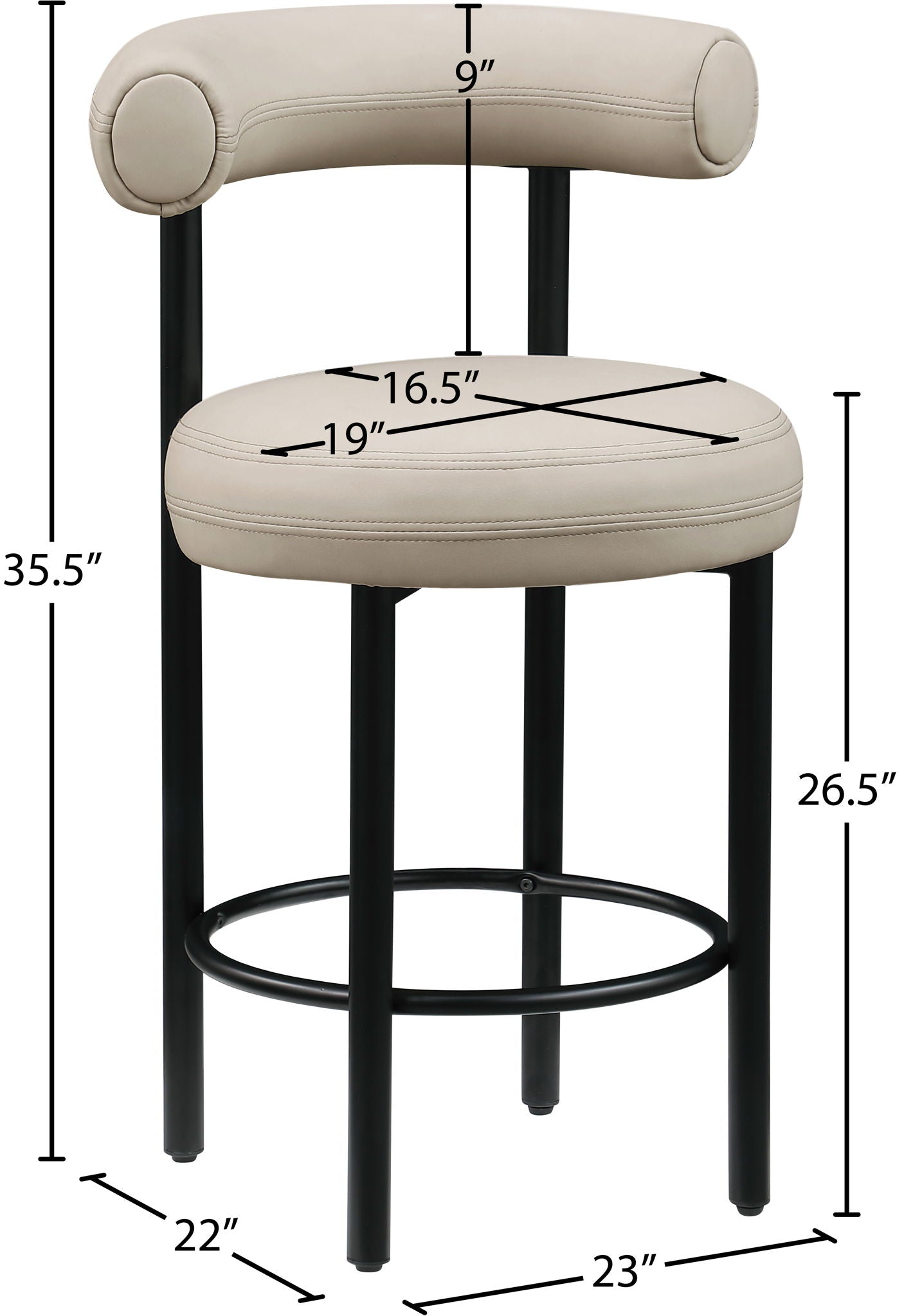 Bordeaux - Counter Stool (Set of 2)