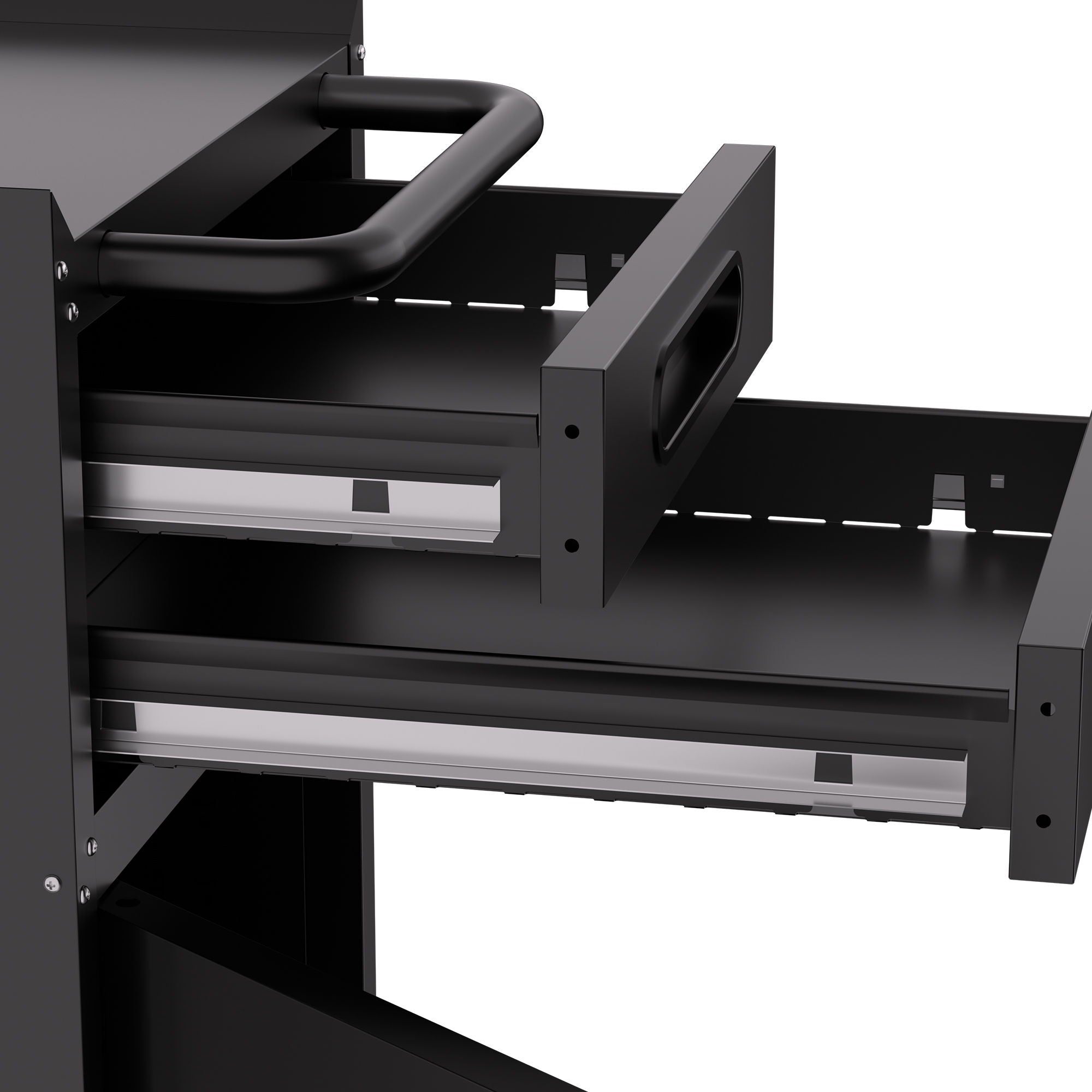 Rolling Tool Cabinet Heavy Duty Garage Storage With Lockable Doors & Drawers
