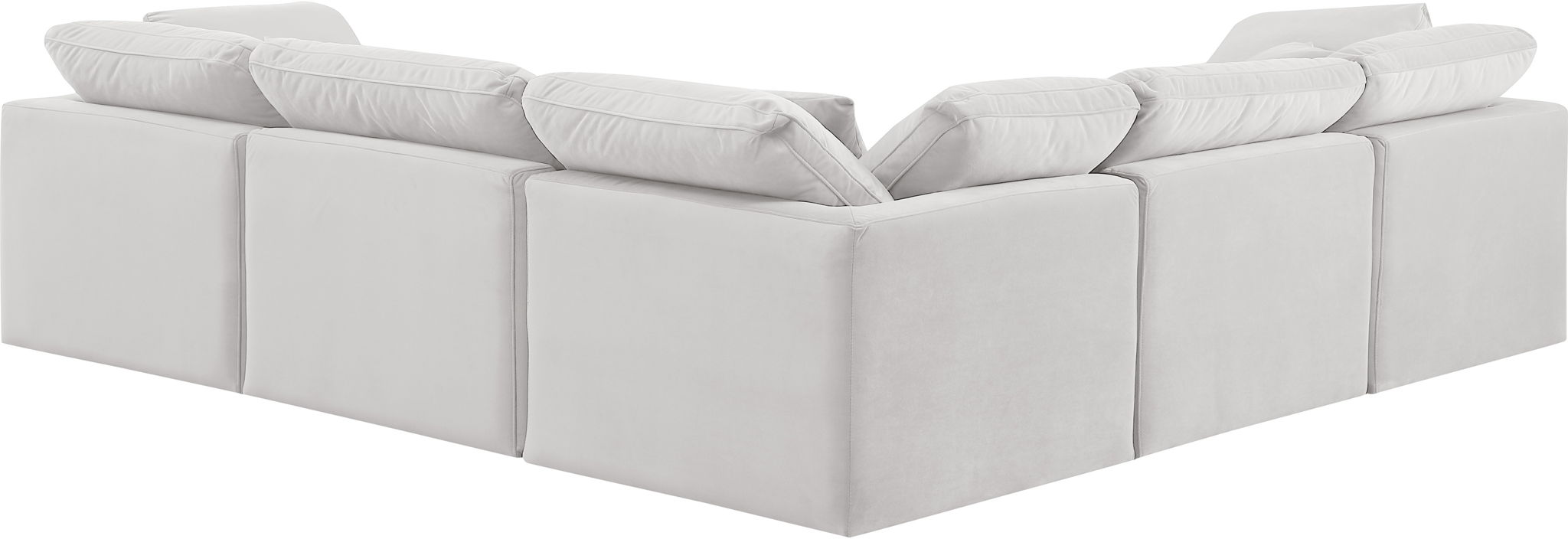 Indulge - Velvet 5 Piece Modular Corner Sectional