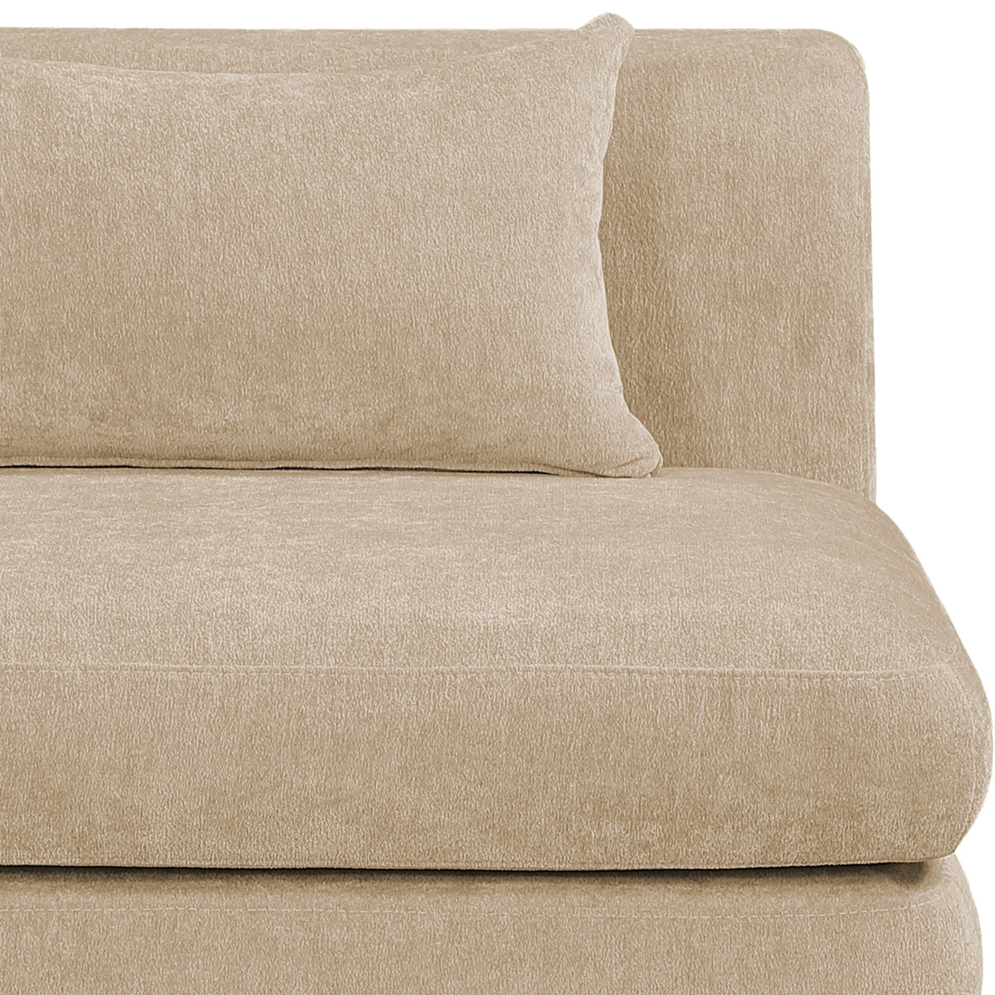 Stellar - Chenille Fabric Upholstered Modular Corner Chair