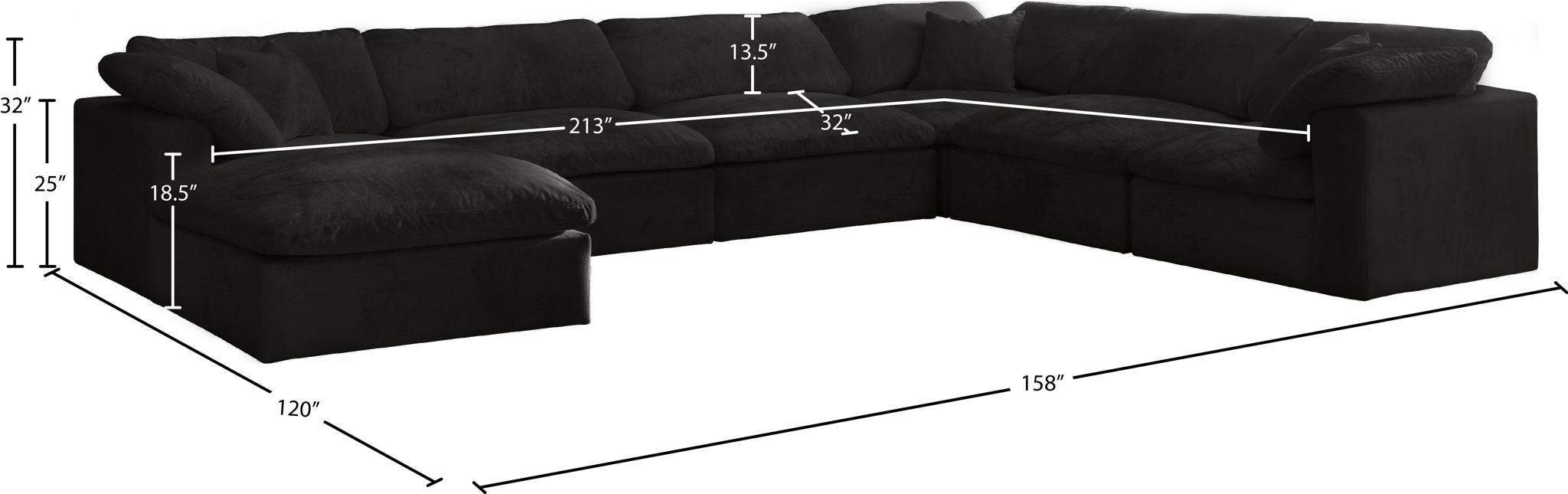 Cozy - 7 Piece Modular Sectional